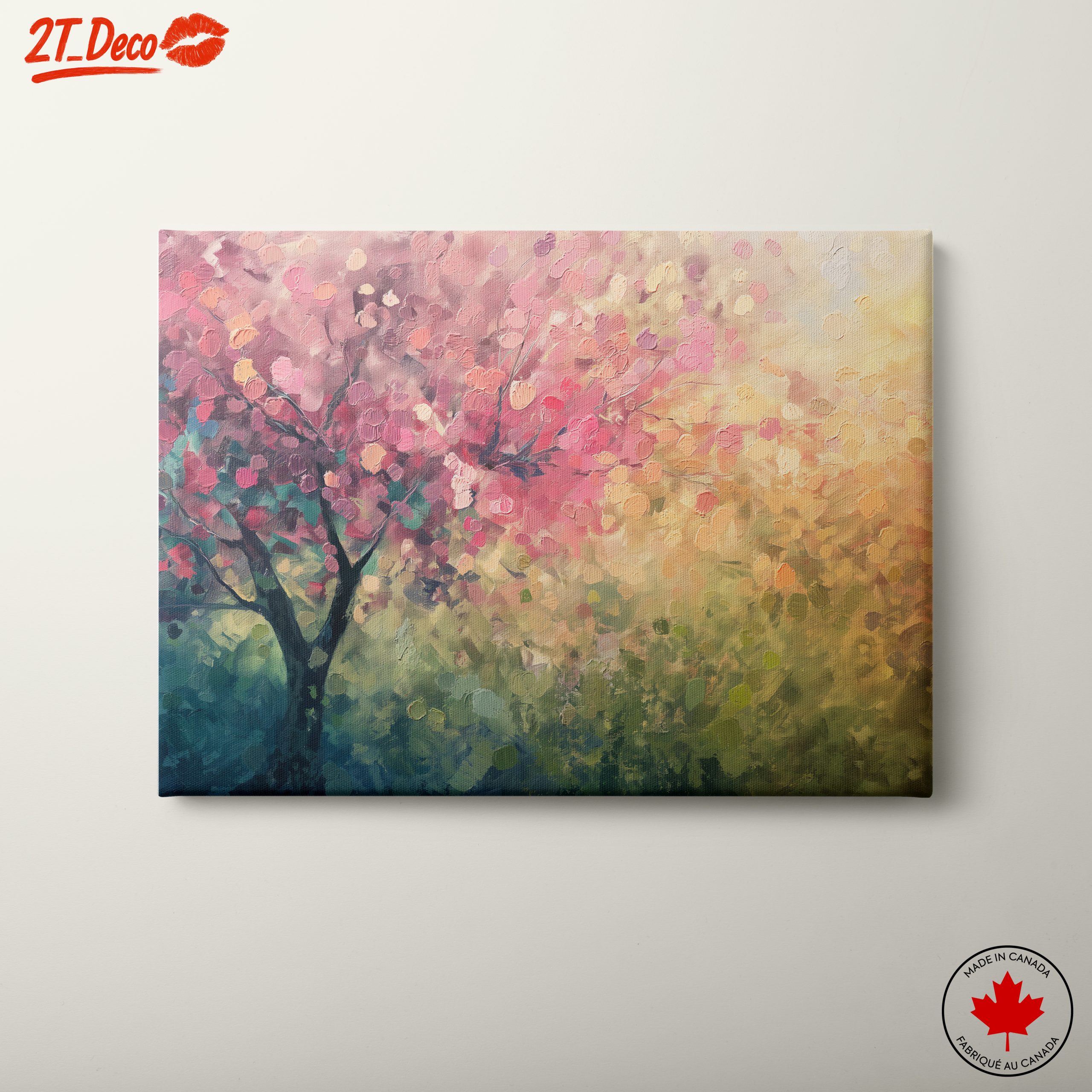 Abstract Floral Tree Art