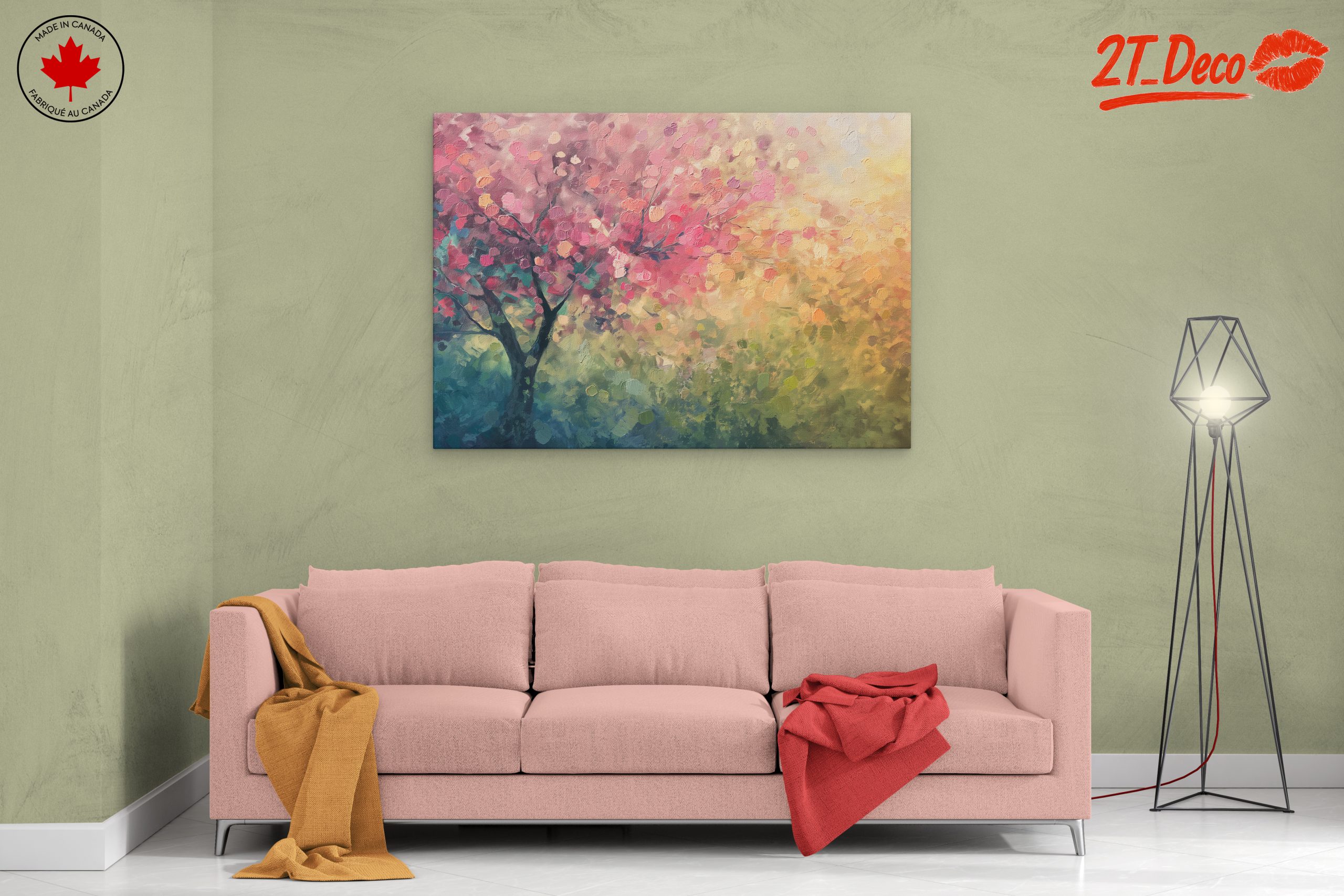 Abstract Floral Tree Art - Image 2