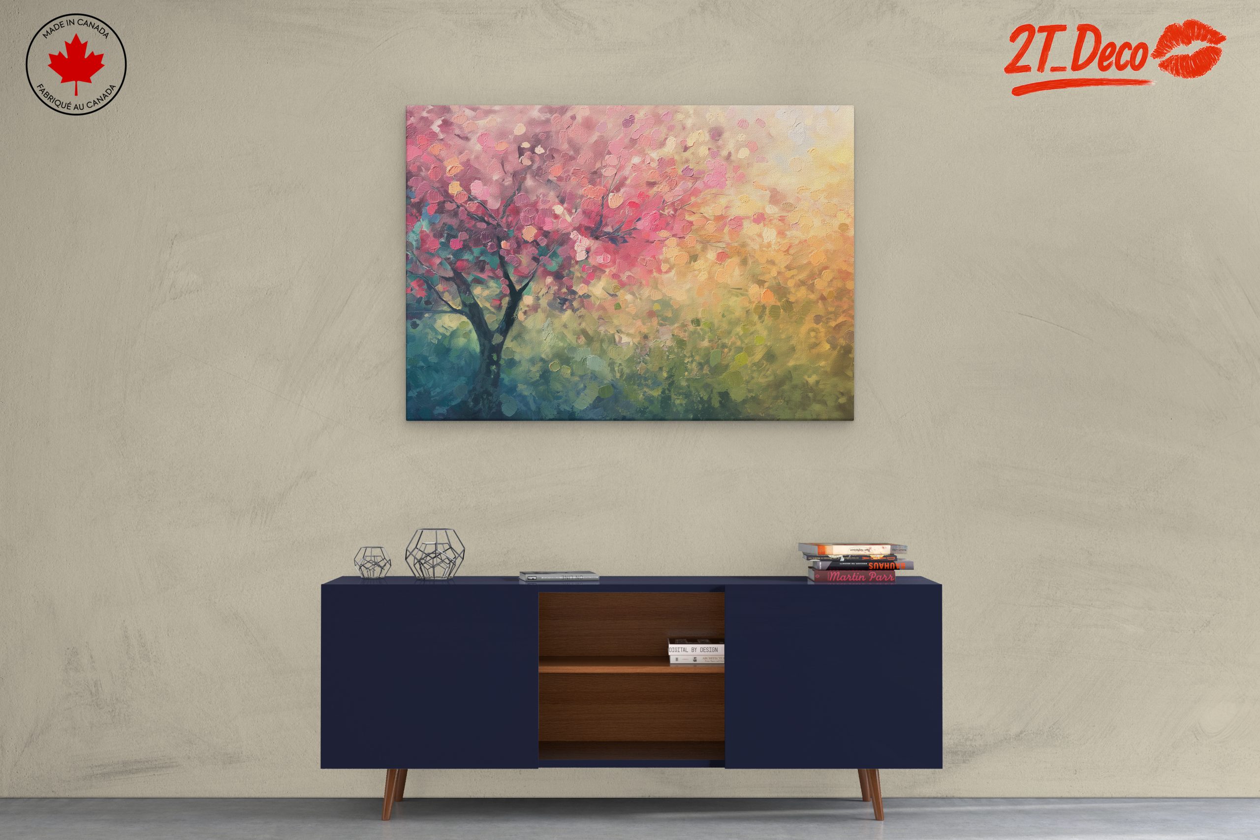 Abstract Floral Tree Art - Image 3