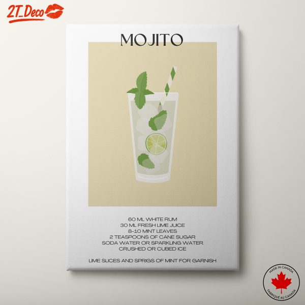 Mojito Cocktail Recipe Art