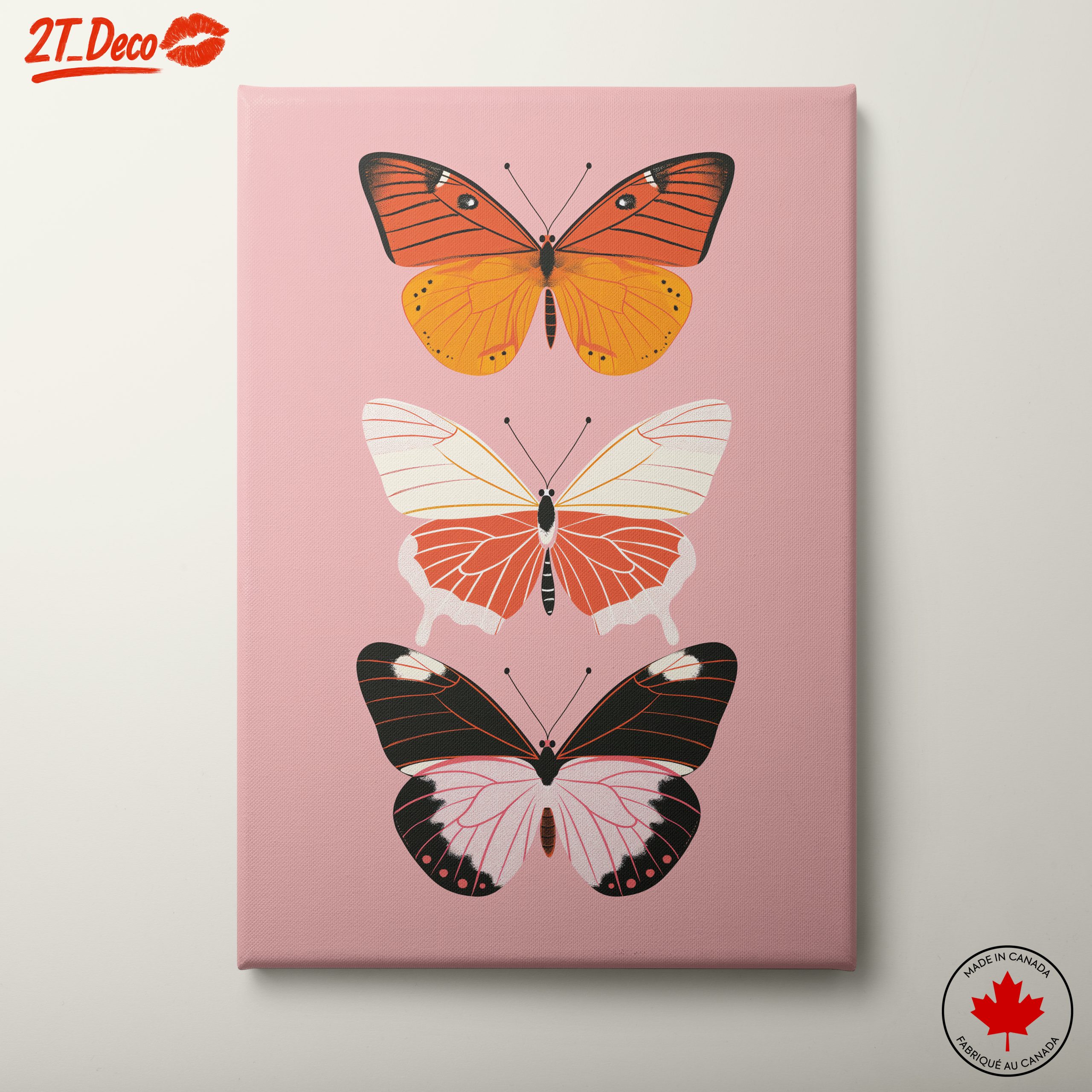 Elegant Butterfly Artwork with Vibrant Colors