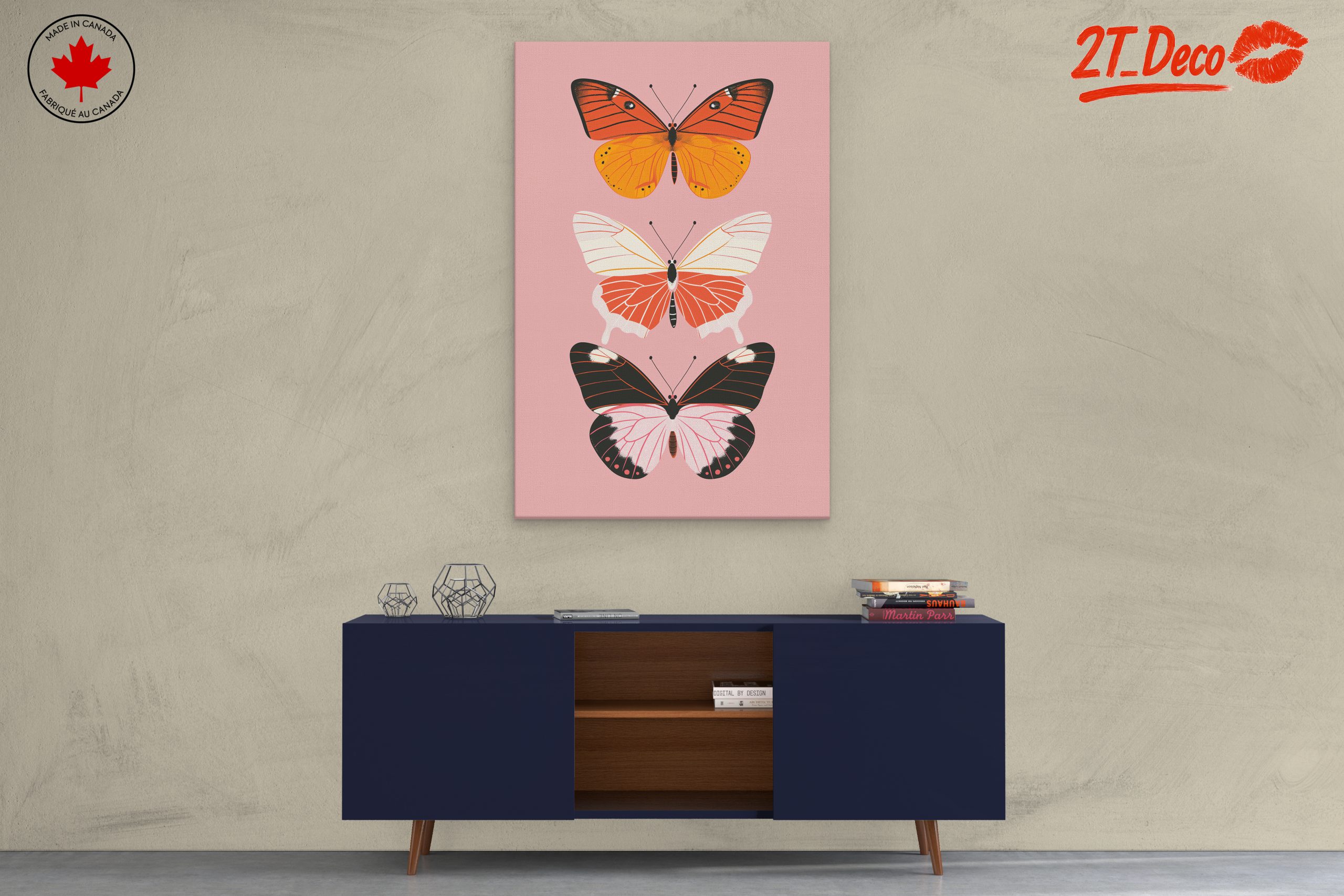 Elegant Butterfly Artwork with Vibrant Colors - Image 3