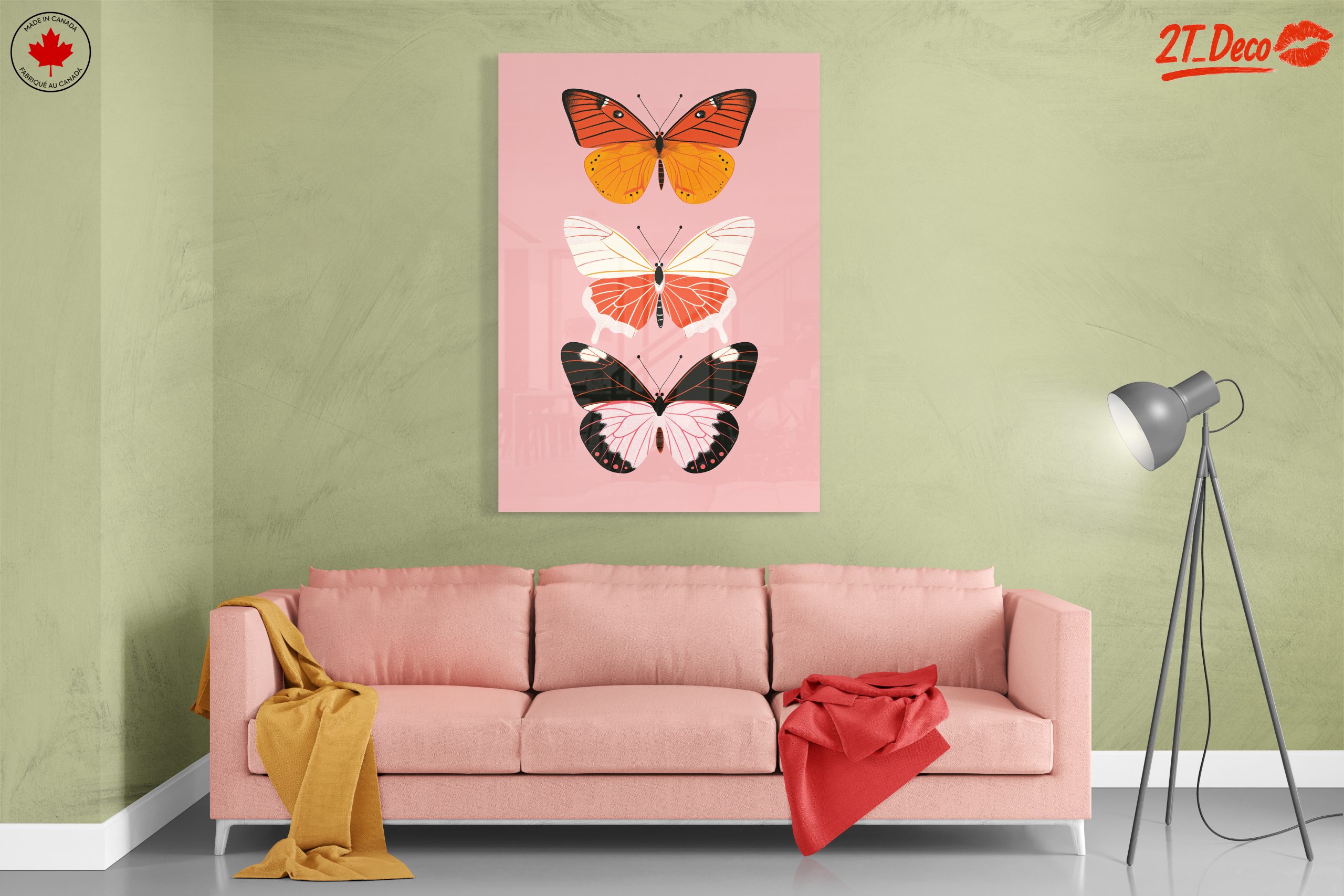 Elegant Butterfly Artwork with Vibrant Colors - Image 7