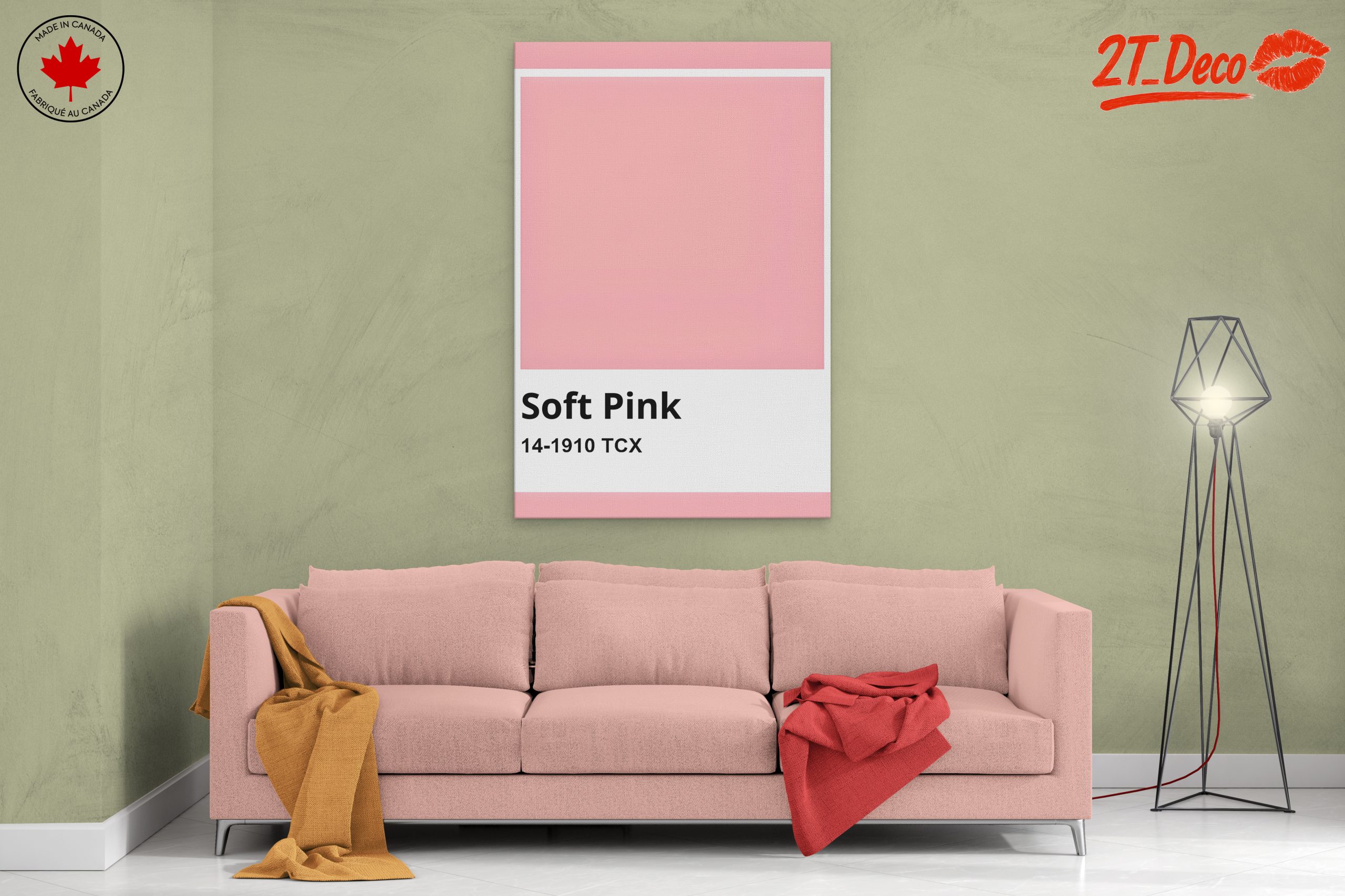 Soft Pink Art for Calm Spaces - Image 2
