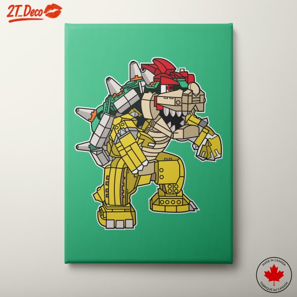 Bowser Character Art in Anime Style