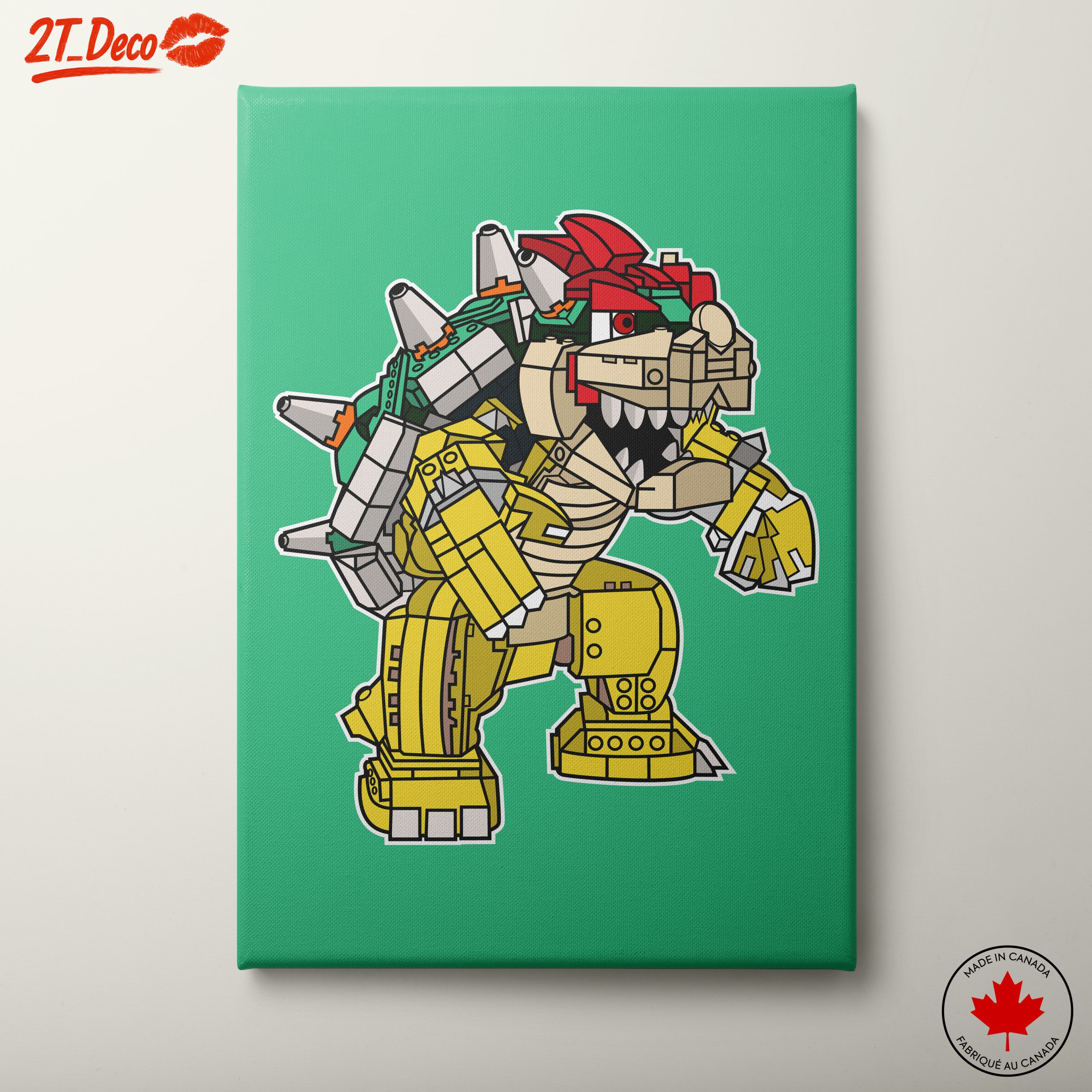 Bowser Character Art in Anime Style
