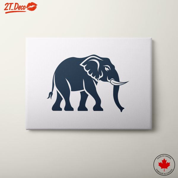 Stylized Elephant Art for Home Decor
