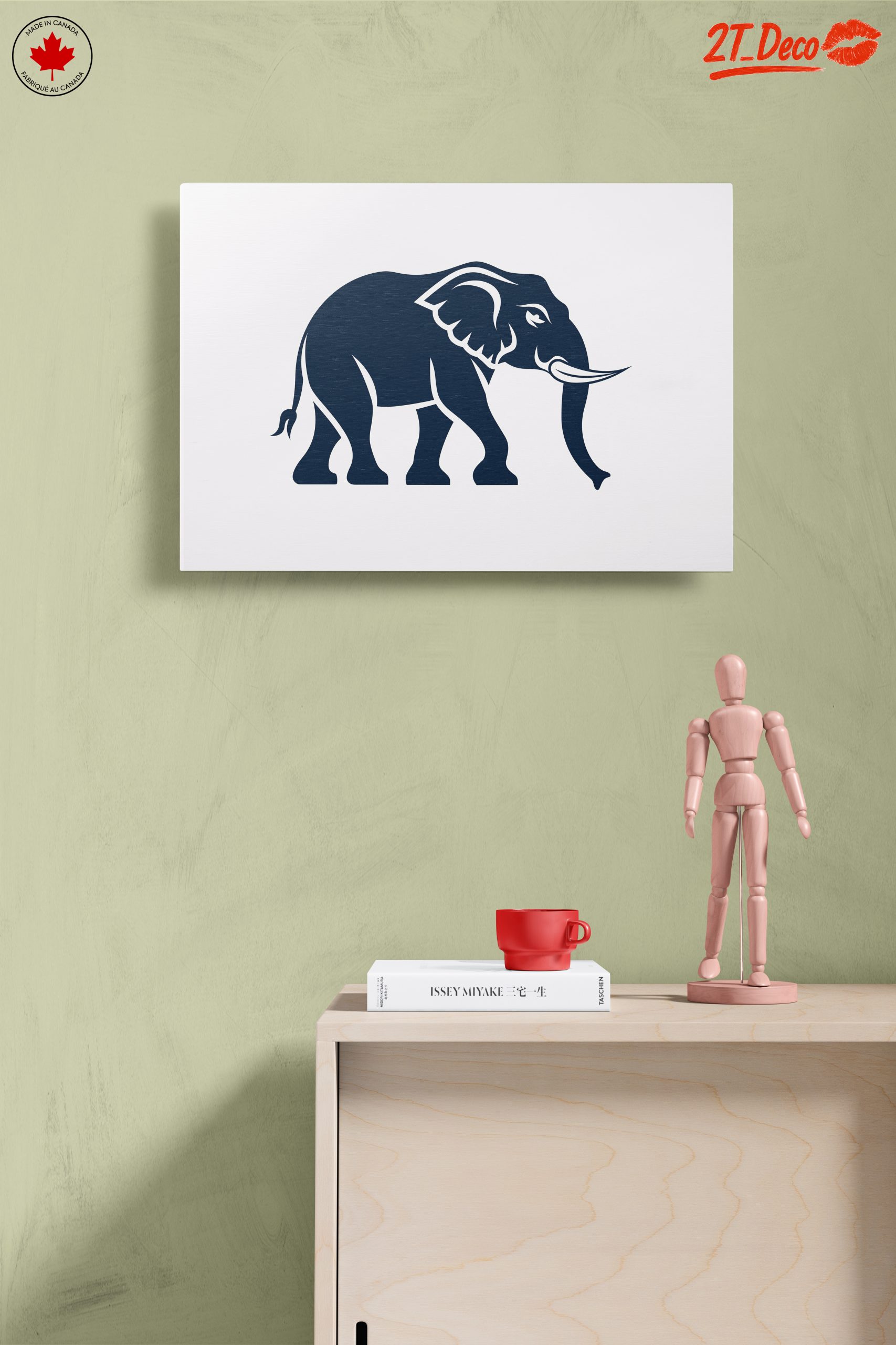 Stylized Elephant Art for Home Decor - Image 14