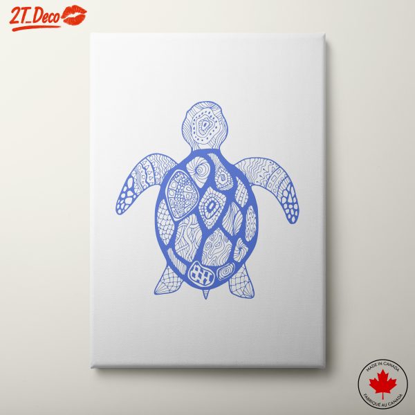Stylized Turtle Artwork for Modern Decor