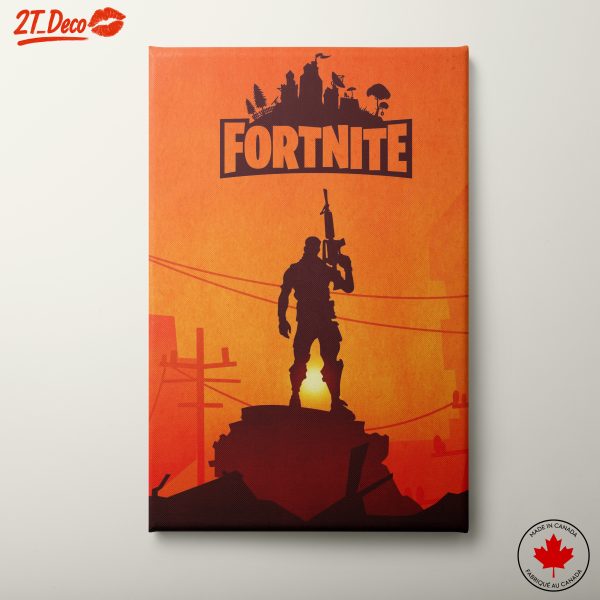 Epic Fortnite Battle Scene Wall Art
