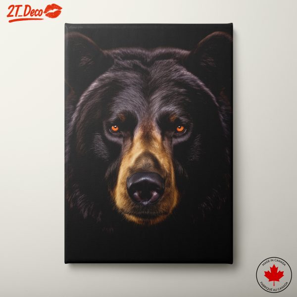 Realistic Bear Portrait Wall Art 4