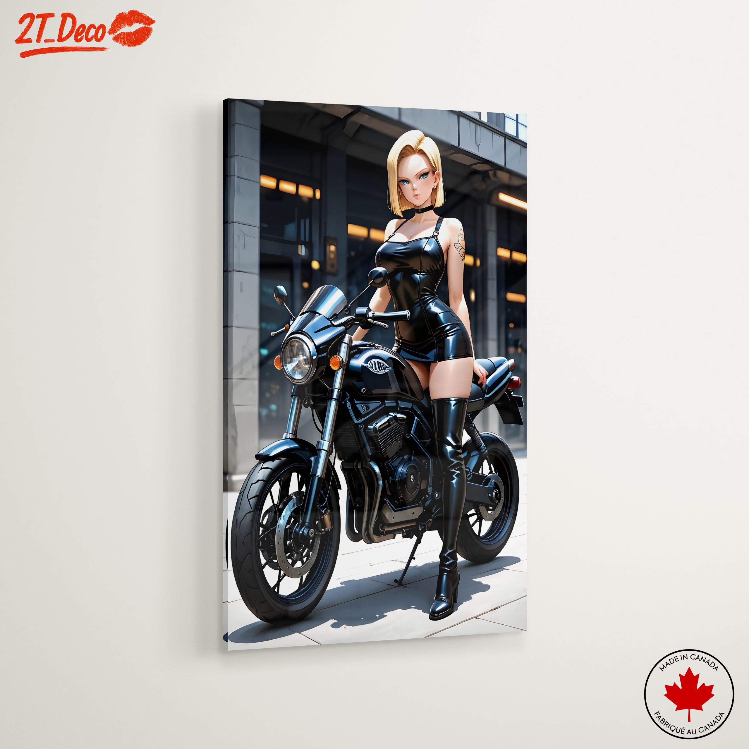Dynamic Anime Character on Motorcycle - Image 6