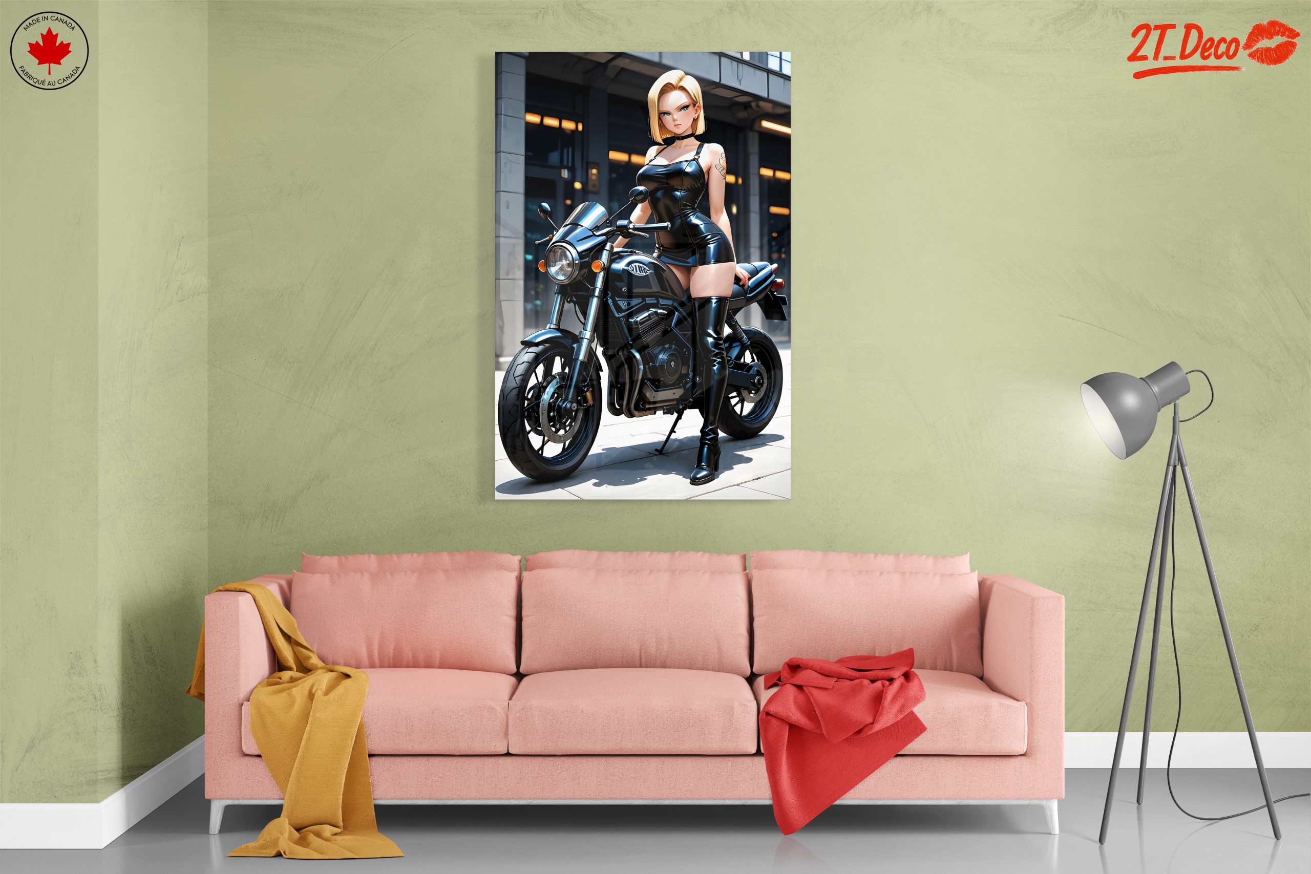 Dynamic Anime Character on Motorcycle - Image 7