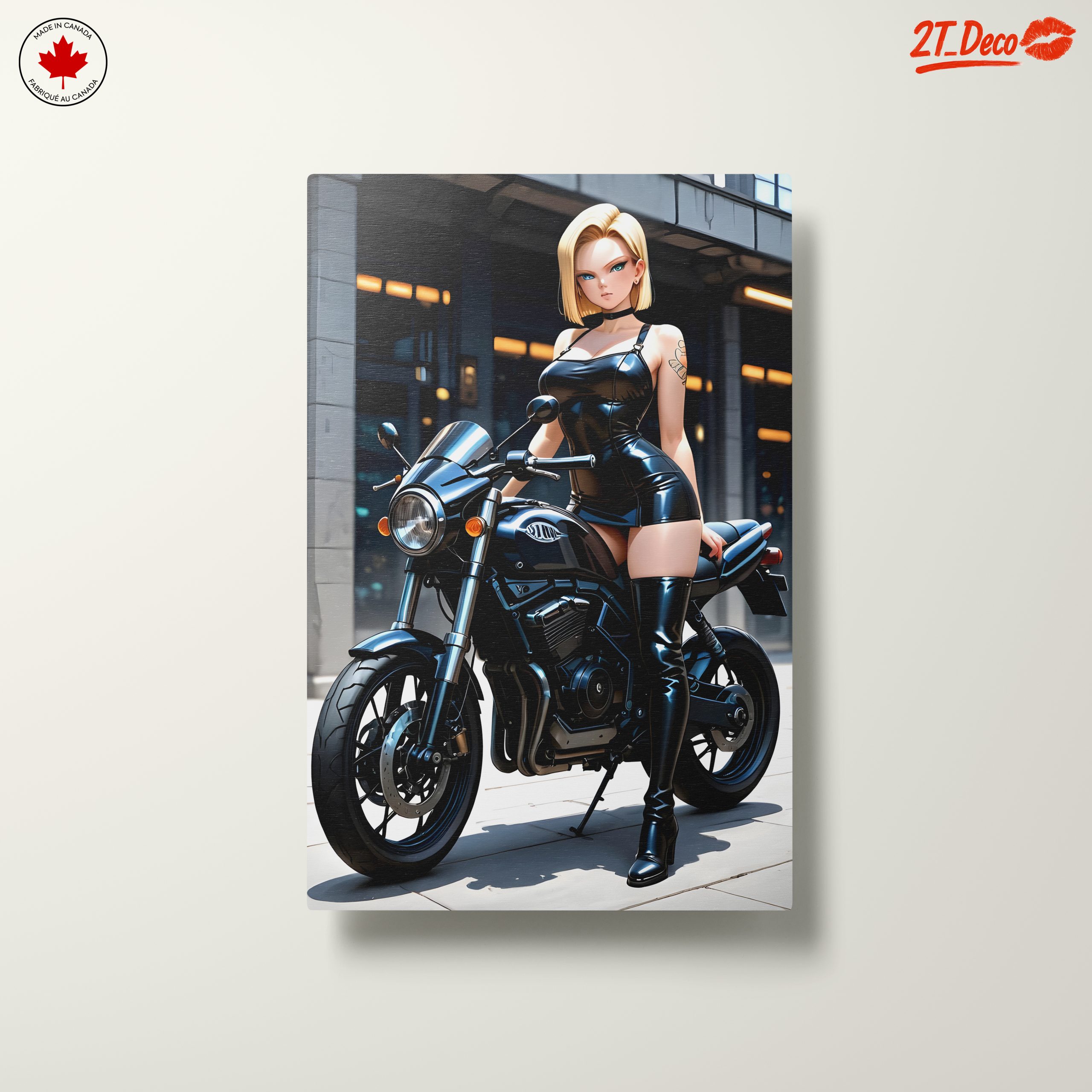Dynamic Anime Character on Motorcycle - Image 10