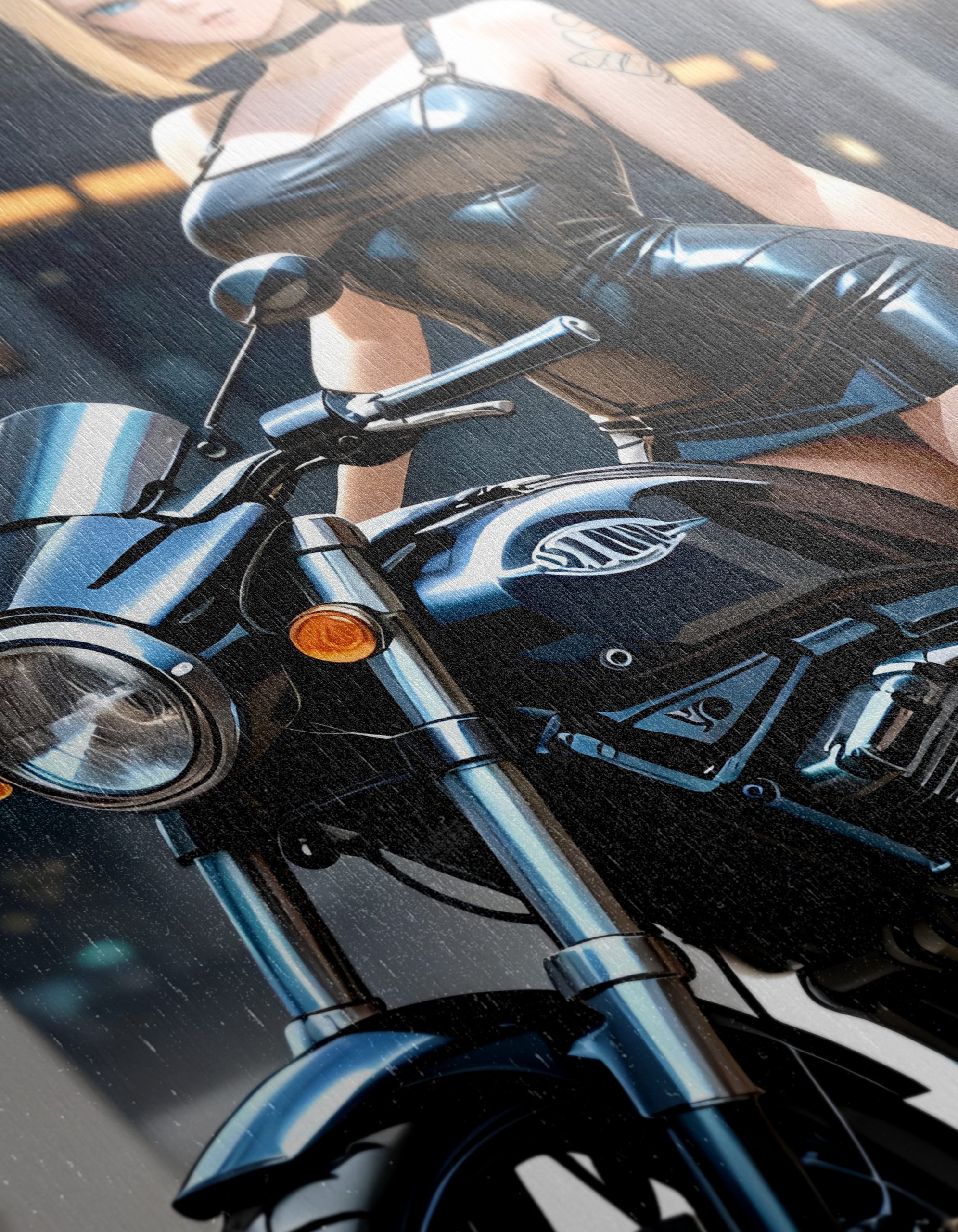 Dynamic Anime Character on Motorcycle - Image 12