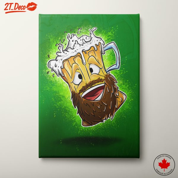 Playful Beer Mug Illustration