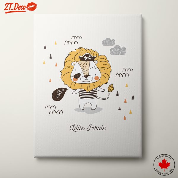 Cute Pirate Lion Character Art