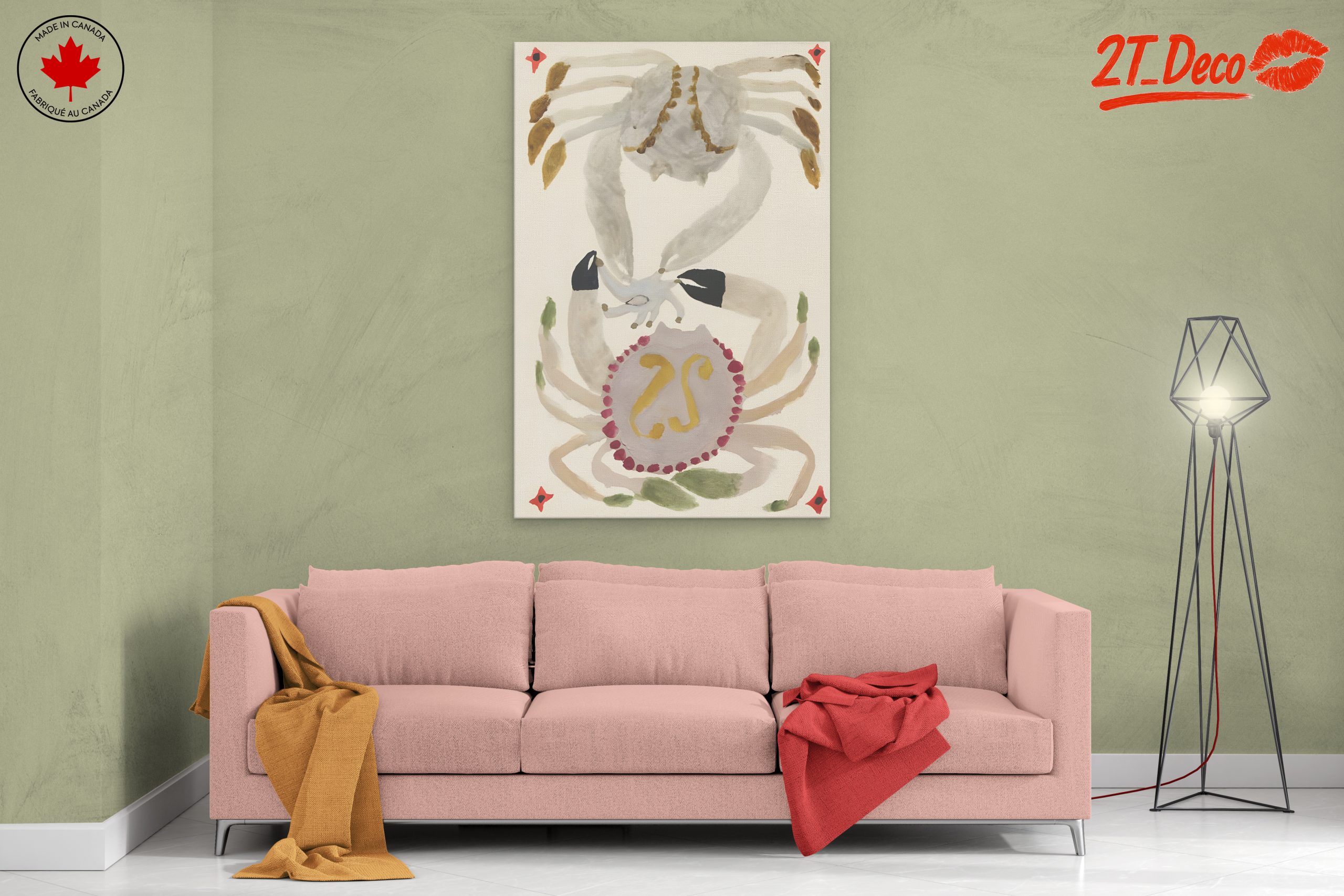 Abstract Crab Art with Colorful Patterns - Image 2