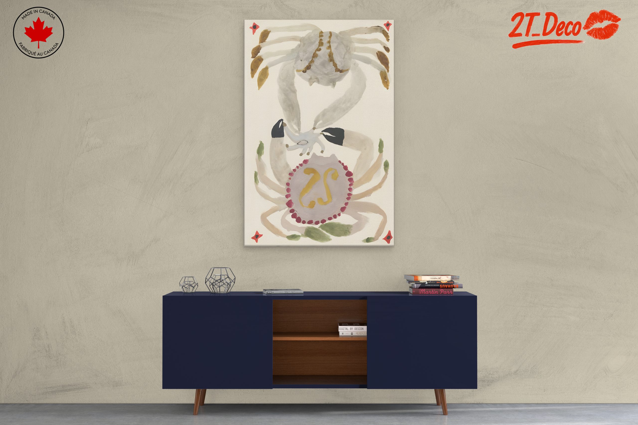 Abstract Crab Art with Colorful Patterns - Image 3