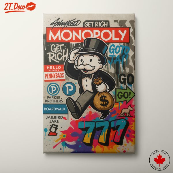 Monopoly Pop Art Inspired Print