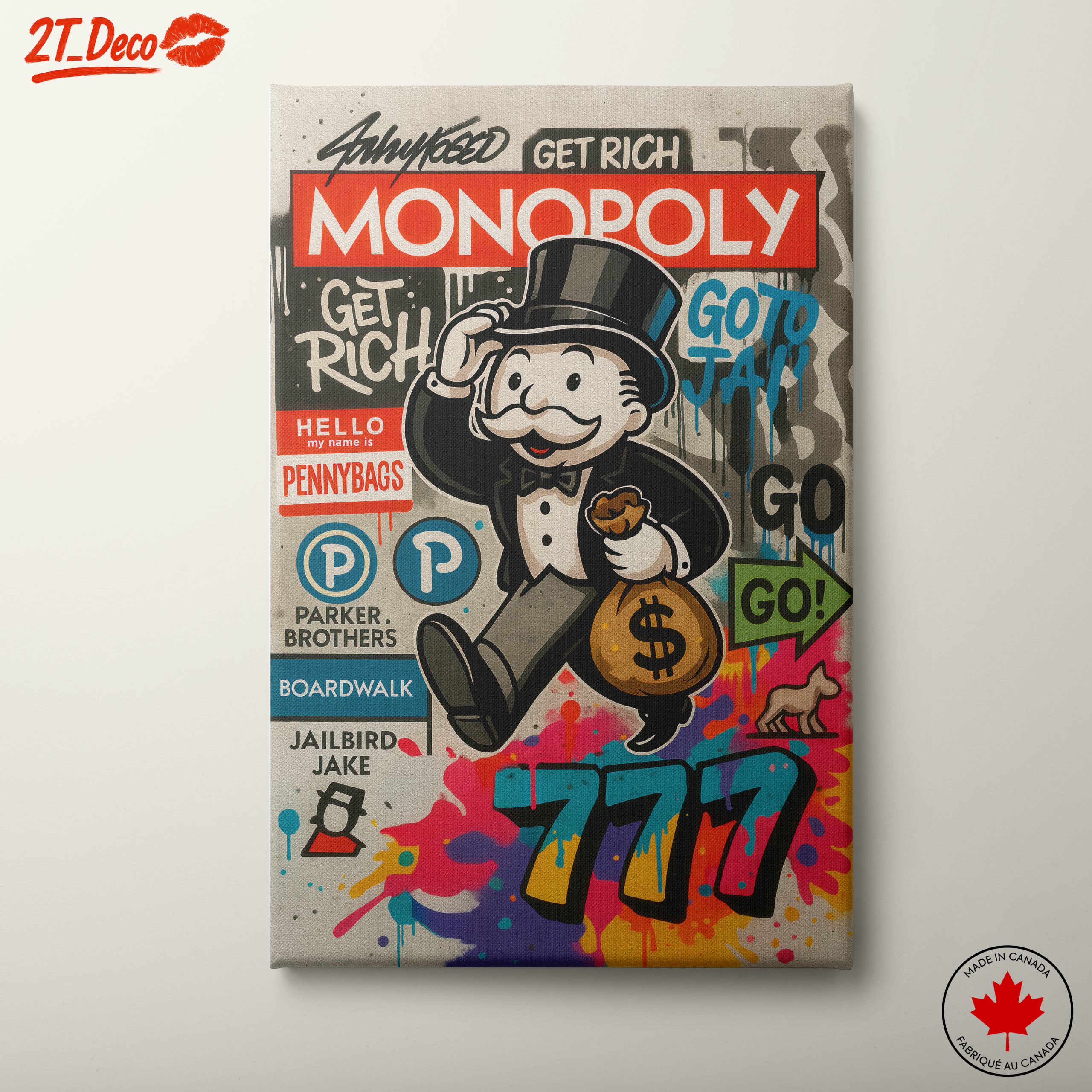 Monopoly Pop Art Inspired Print