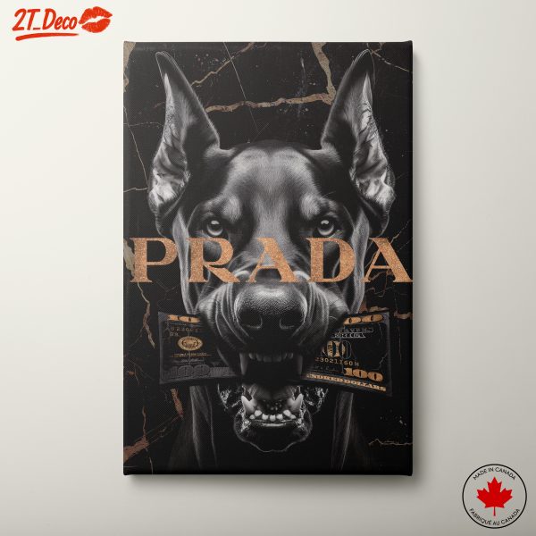 Stylized Dog Character with Brand Influences