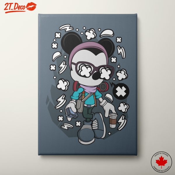 Stylized Animated Character with Accessories