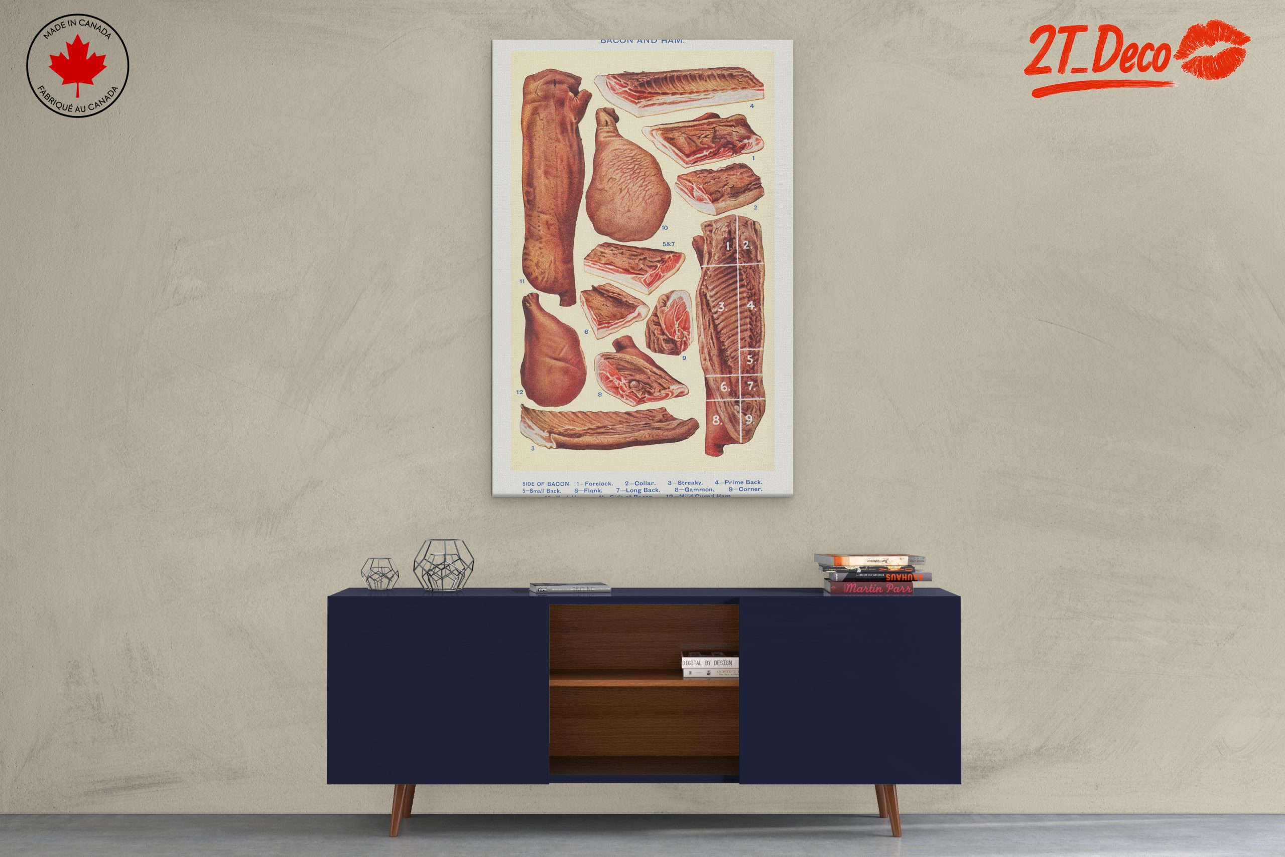 Artistic Representation of Bacon and Ham Cuts - Image 3