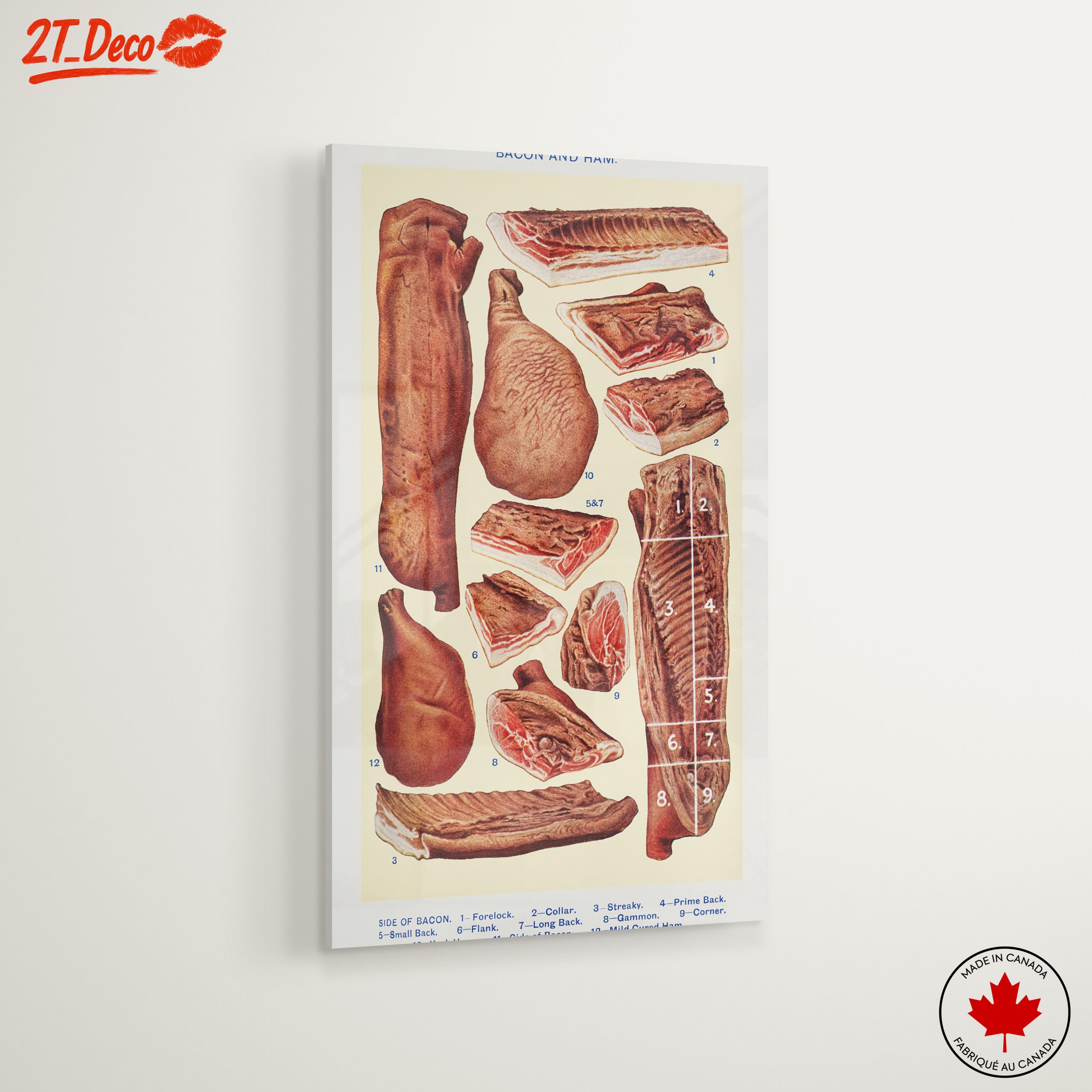 Artistic Representation of Bacon and Ham Cuts - Image 6