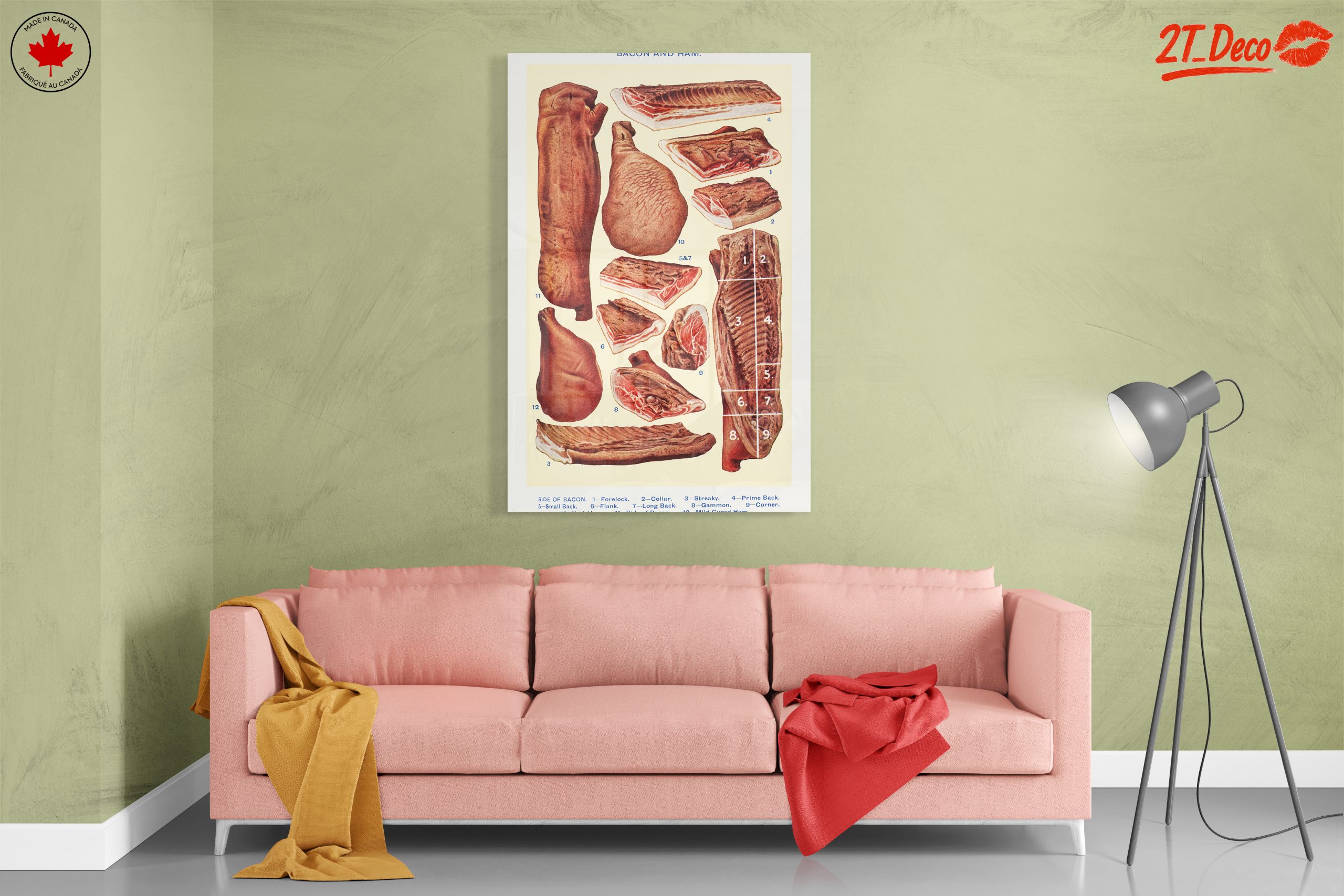 Artistic Representation of Bacon and Ham Cuts - Image 7