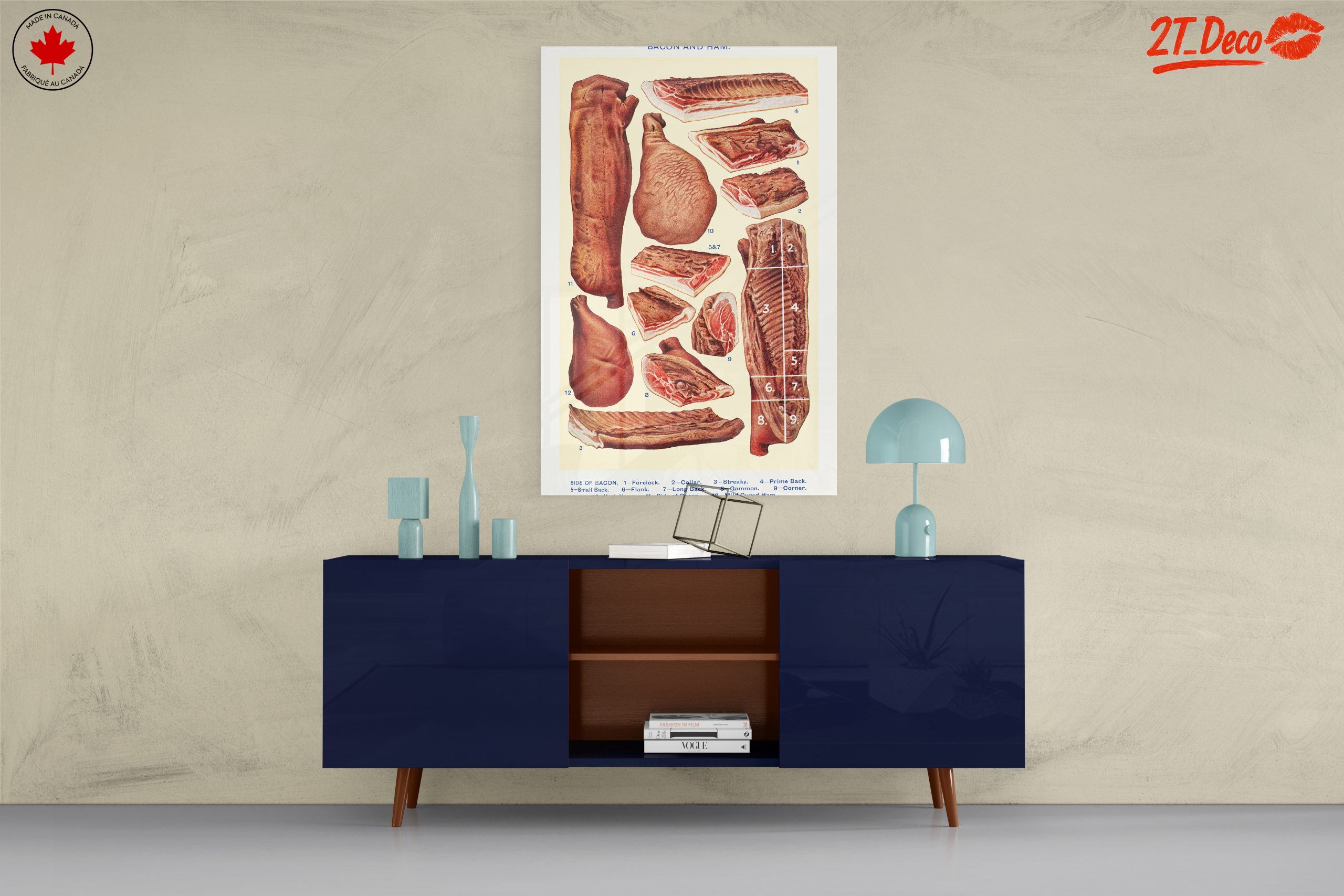 Artistic Representation of Bacon and Ham Cuts - Image 8