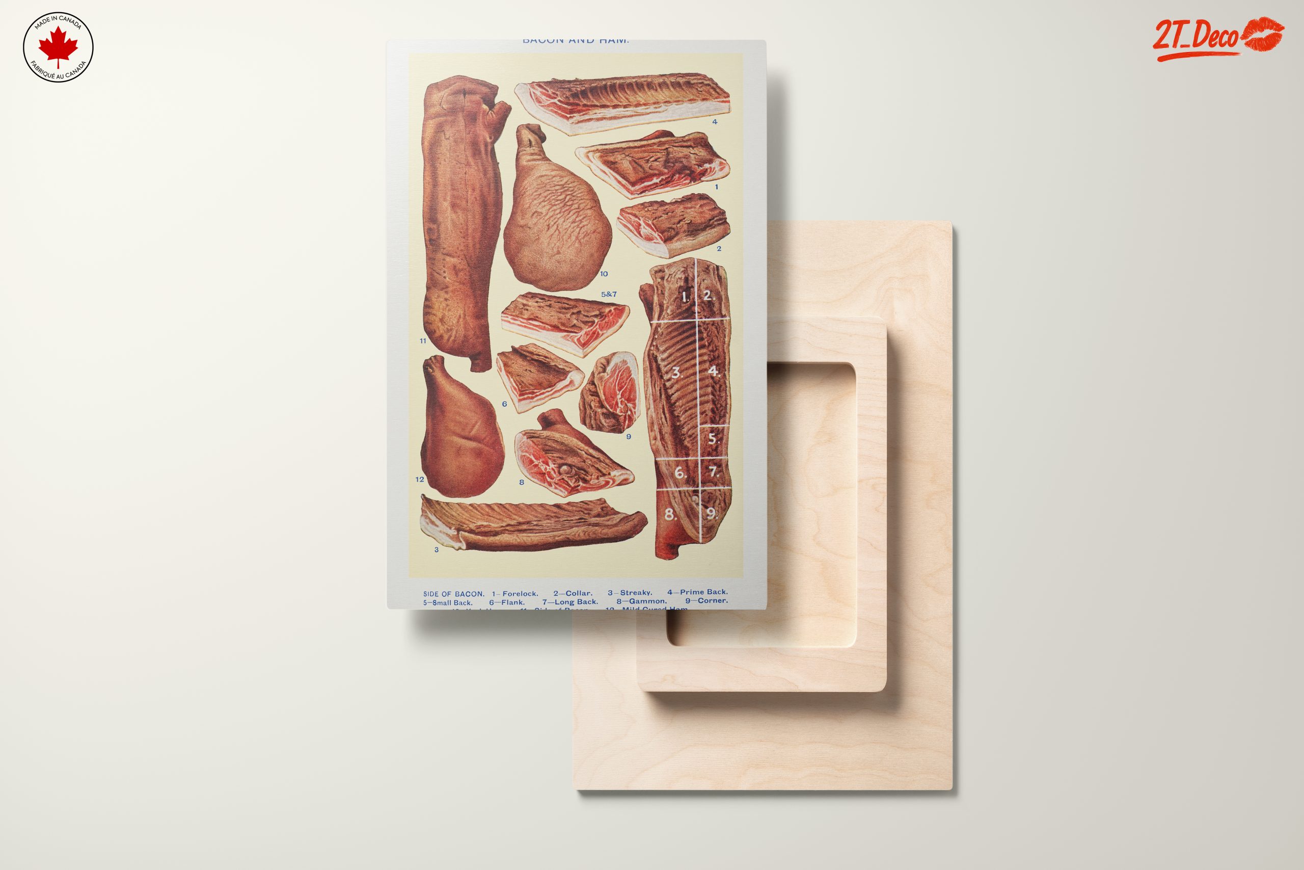 Artistic Representation of Bacon and Ham Cuts - Image 11