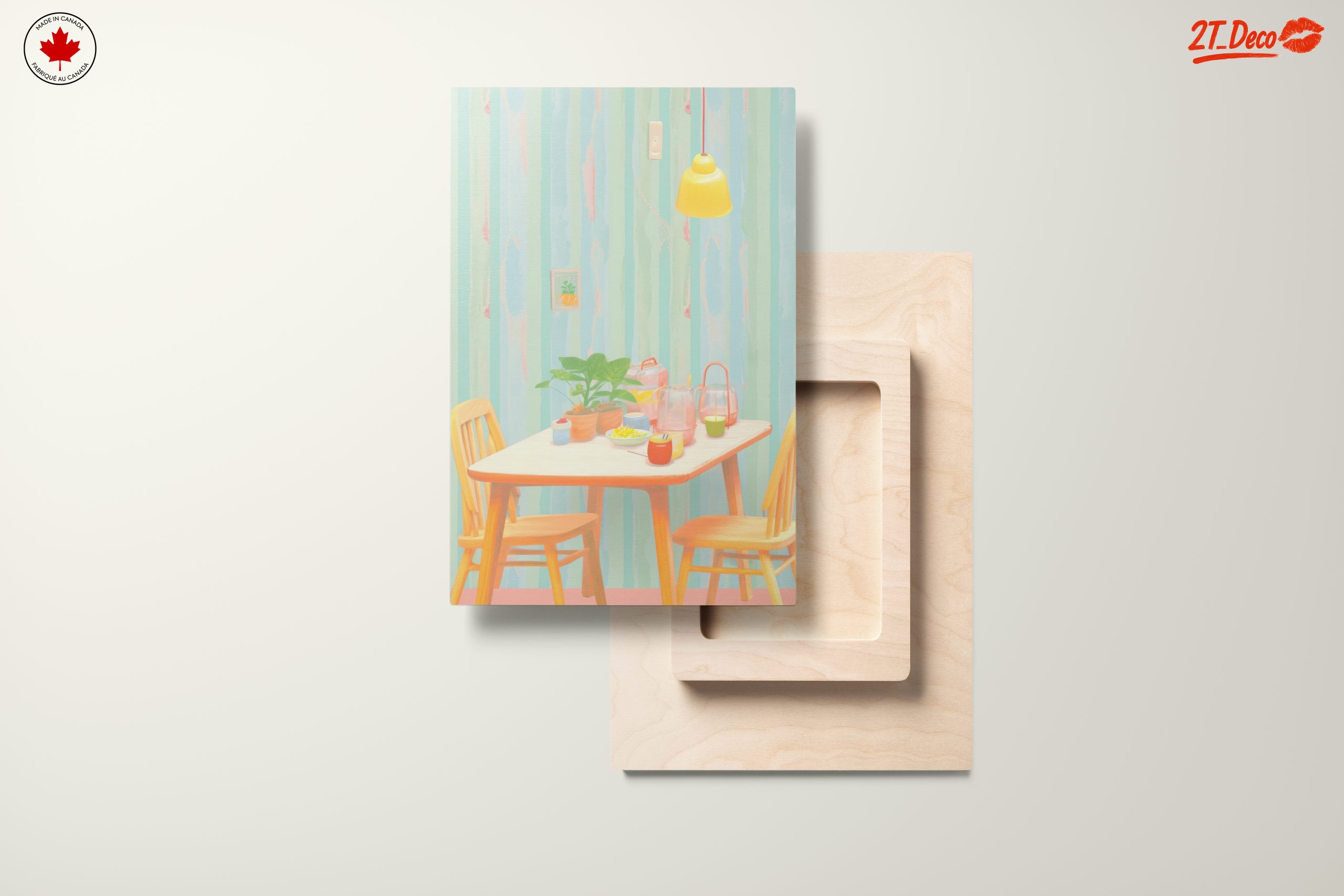 Cozy Dining Table with Colorful Decor - Image 11