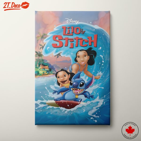 Lilo & Stitch Surfing Adventure Art