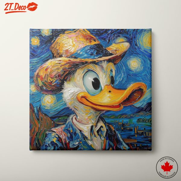 Colorful Donald Duck Inspired Art in Contemporary Style
