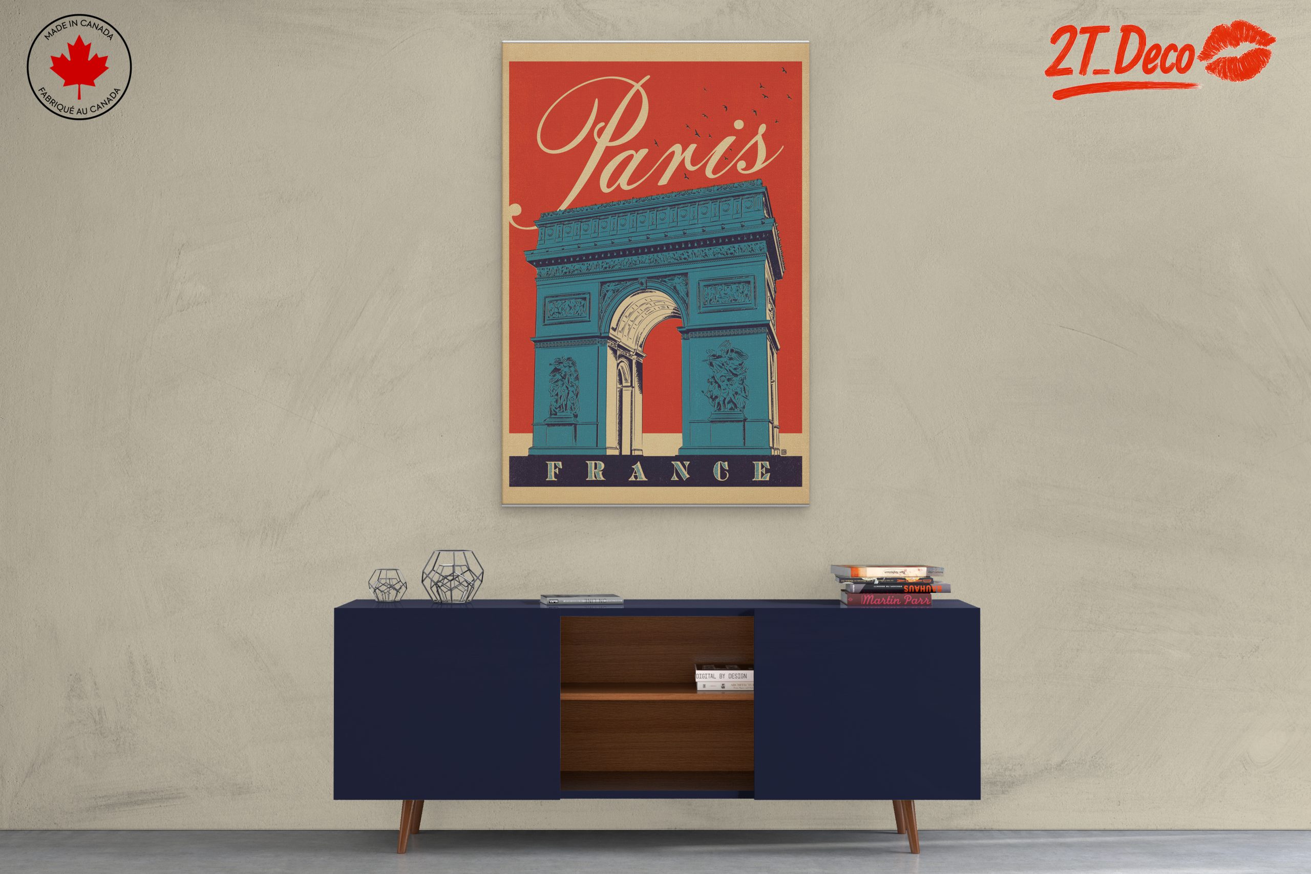 Vintage Paris Arc de Triomphe Art - Image 3