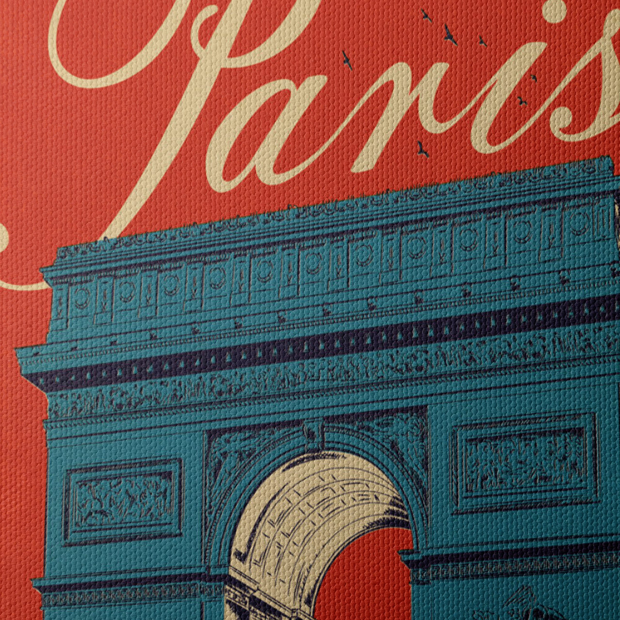 Vintage Paris Arc de Triomphe Art - Image 4
