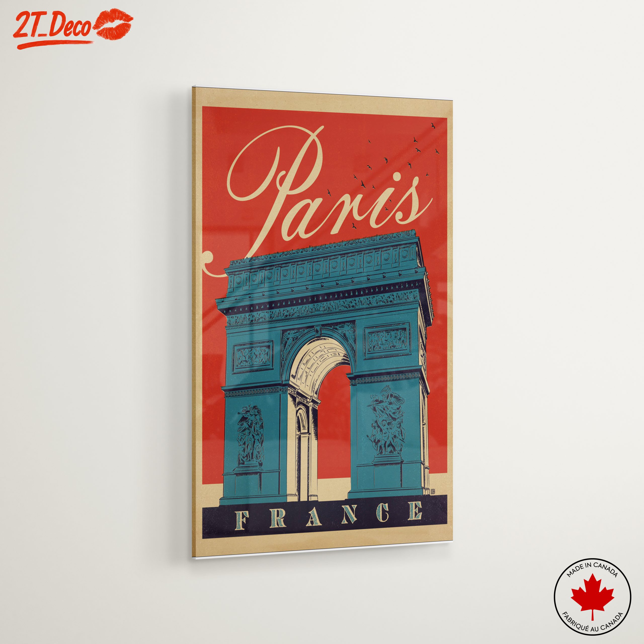 Vintage Paris Arc de Triomphe Art - Image 6