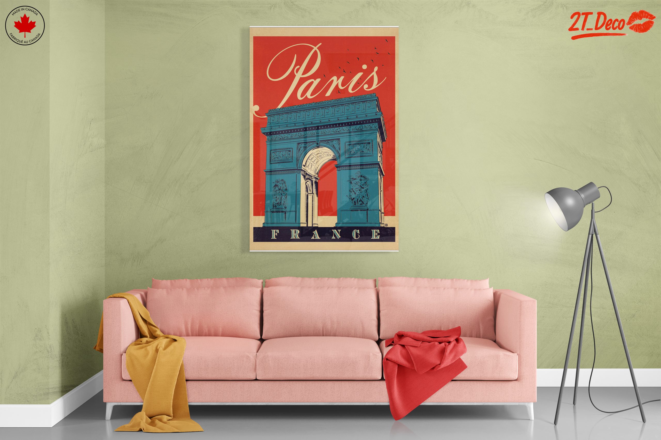 Vintage Paris Arc de Triomphe Art - Image 7