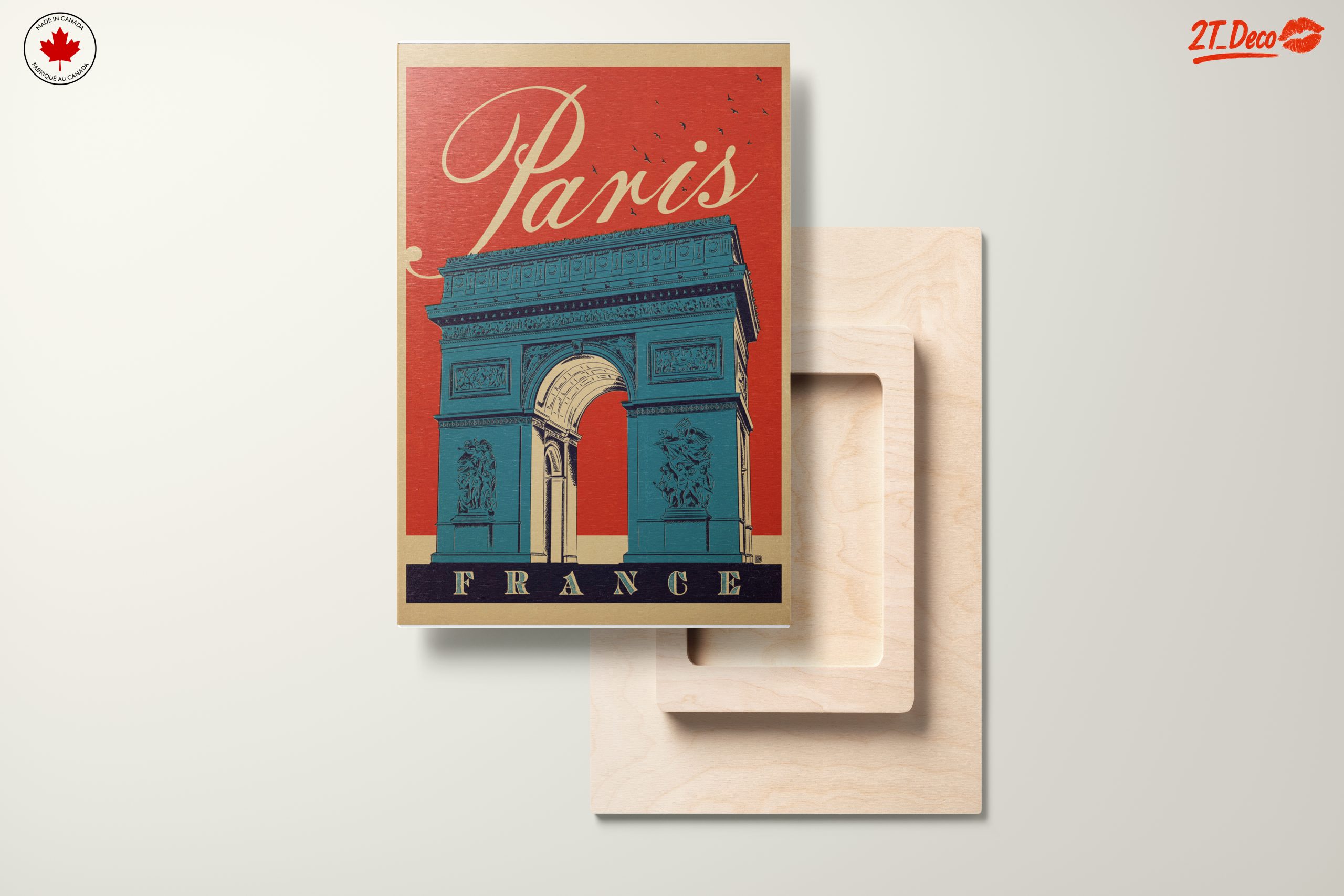 Vintage Paris Arc de Triomphe Art - Image 11