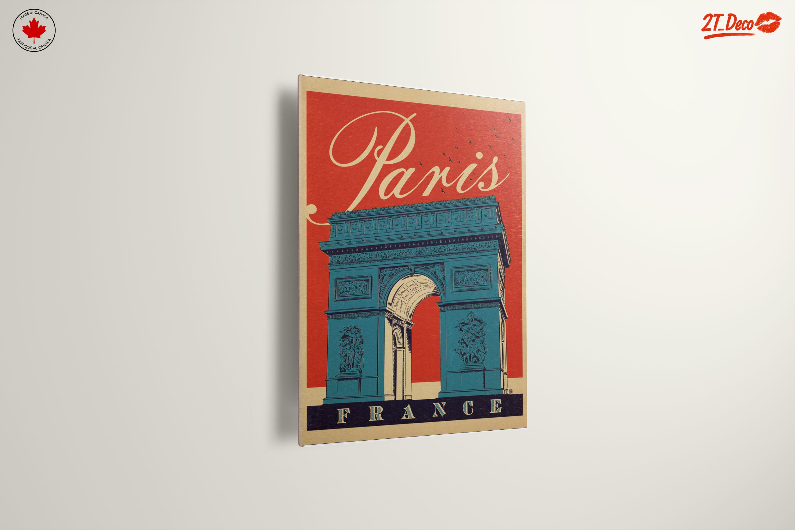 Vintage Paris Arc de Triomphe Art - Image 13