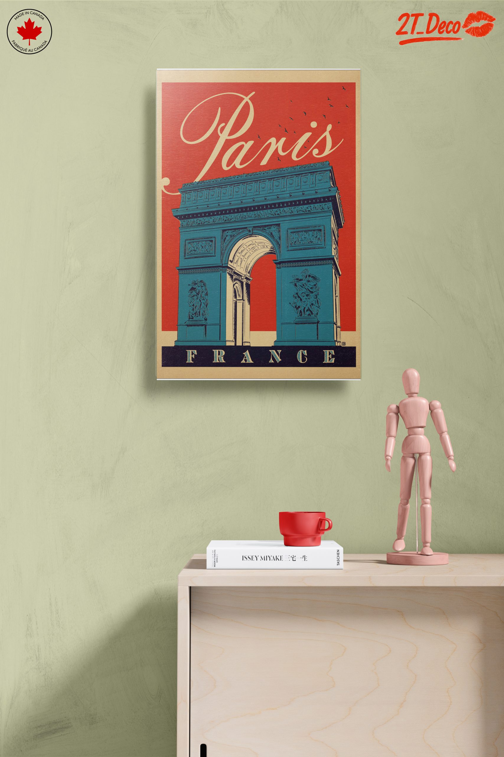 Vintage Paris Arc de Triomphe Art - Image 14