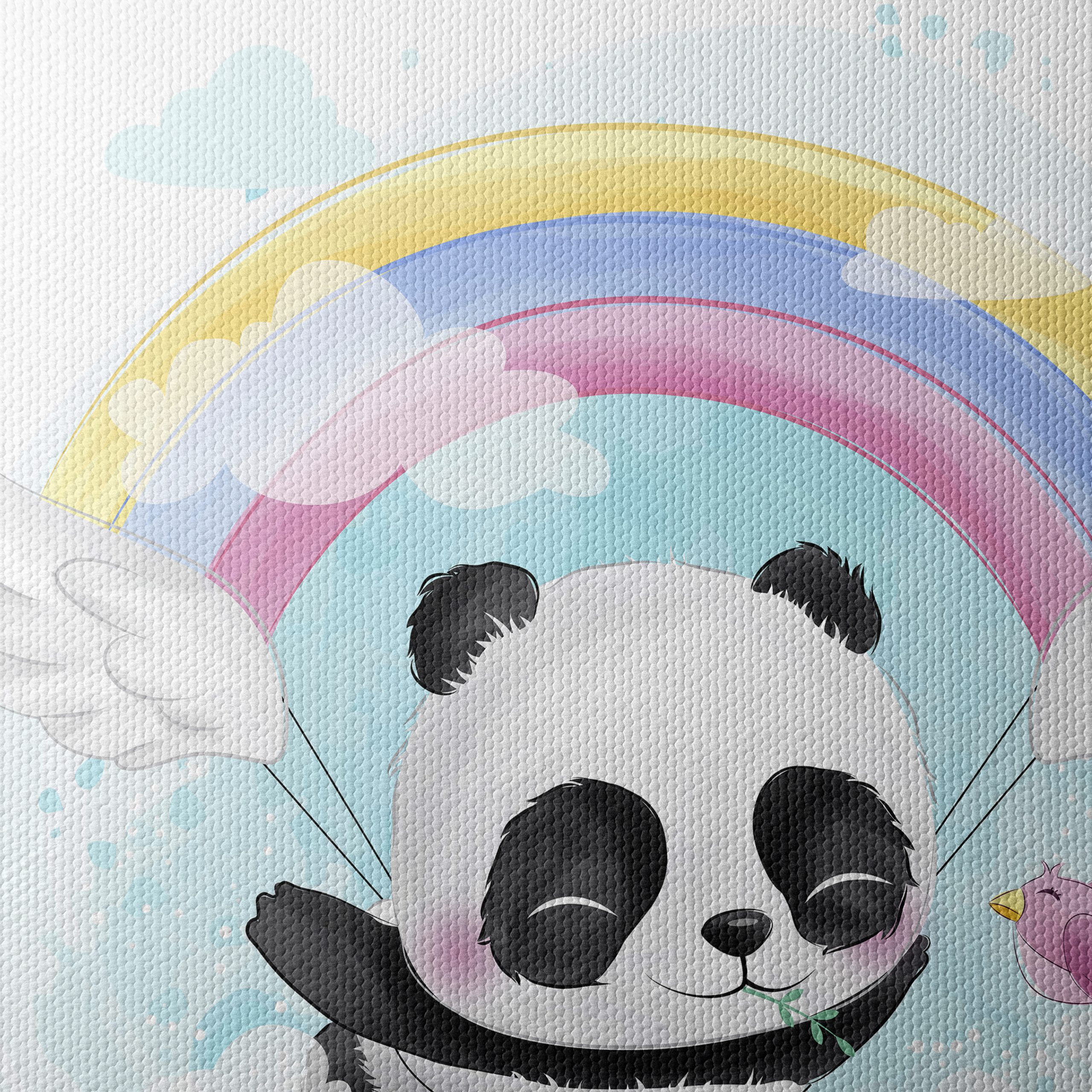 Cute Panda with Rainbow and Wings - Image 4