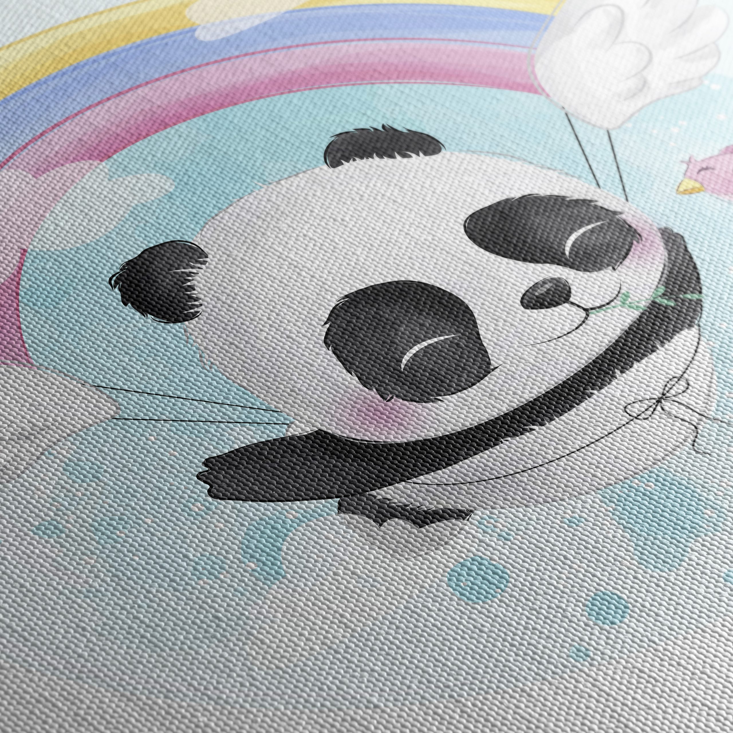 Cute Panda with Rainbow and Wings - Image 5