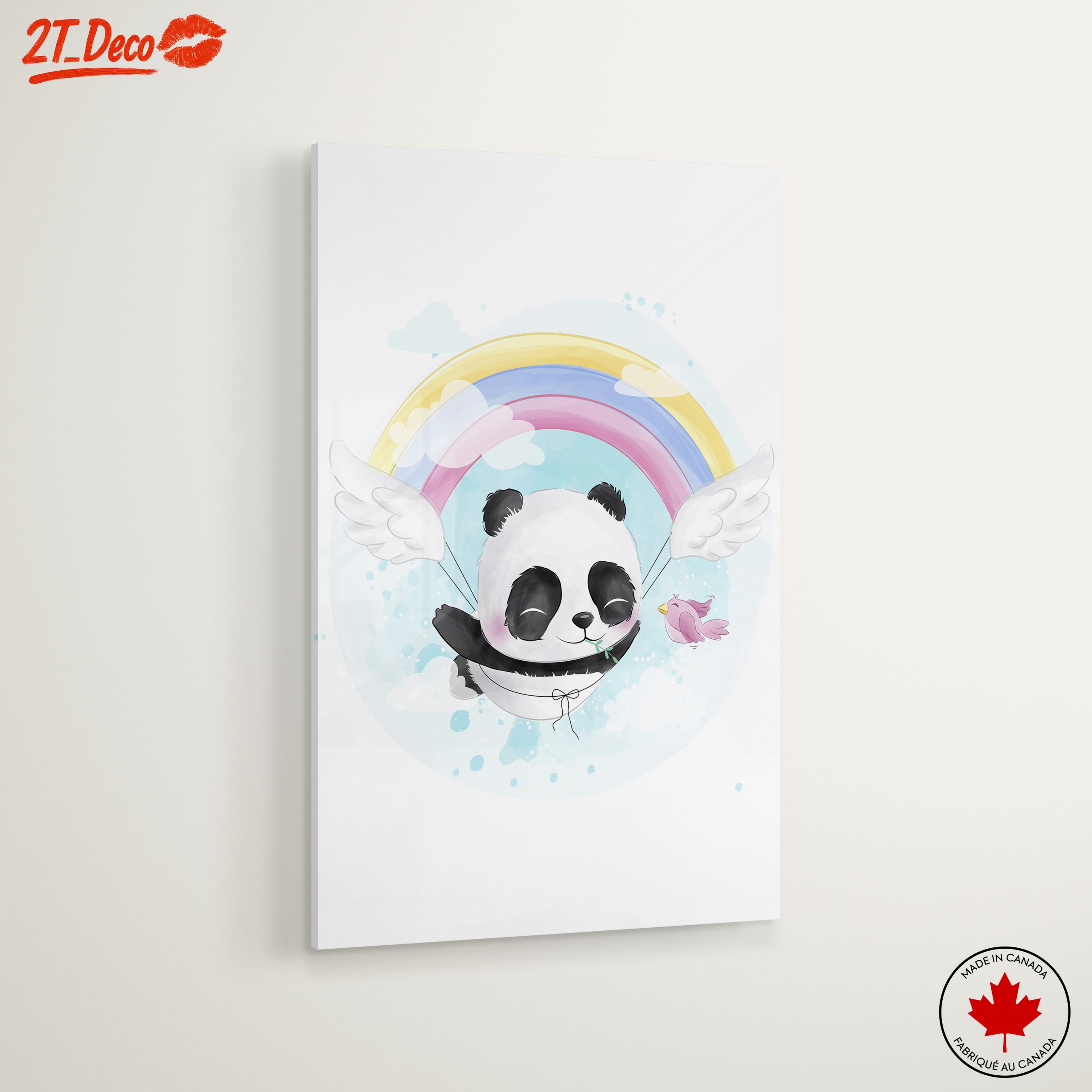 Cute Panda with Rainbow and Wings - Image 6