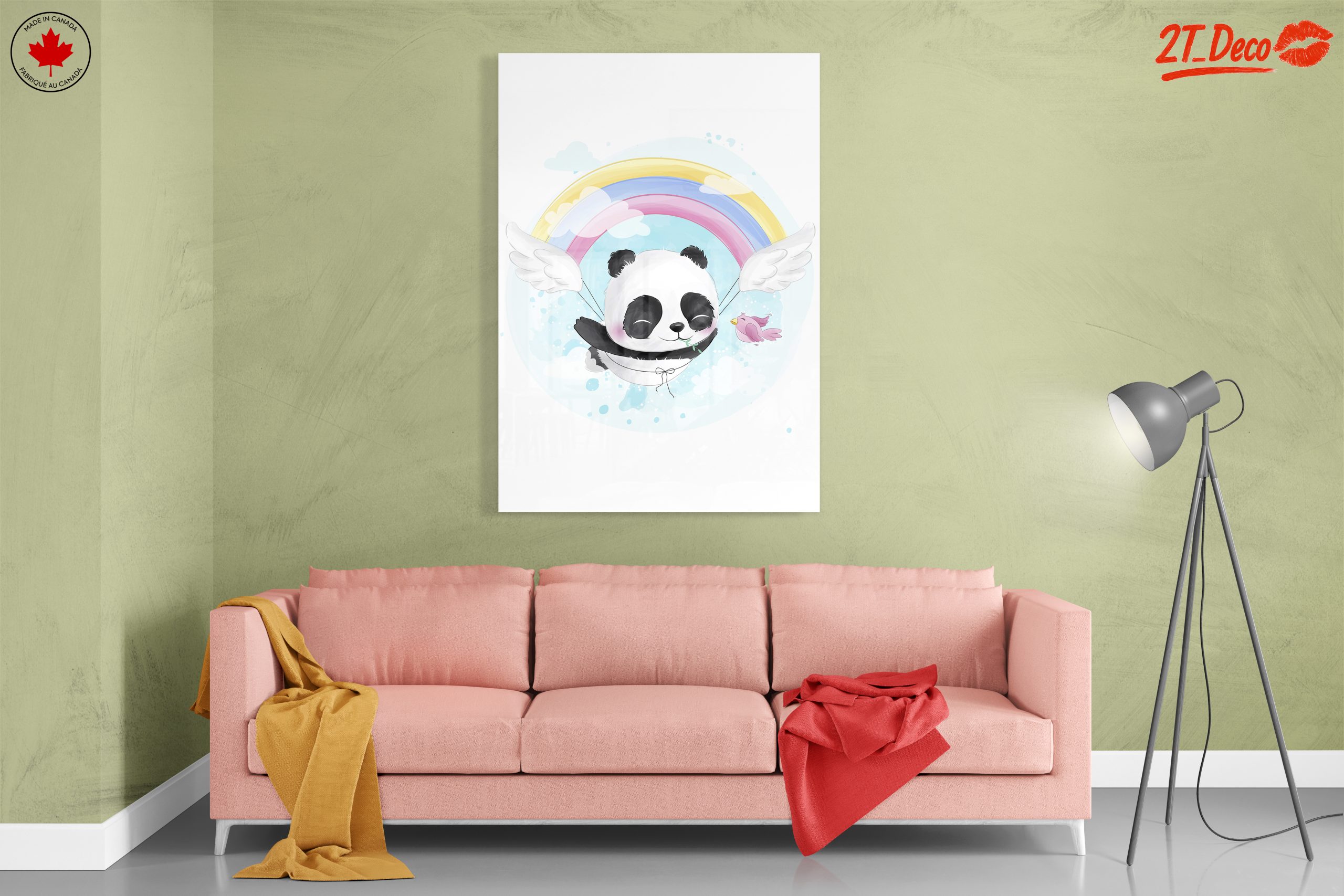 Cute Panda with Rainbow and Wings - Image 7