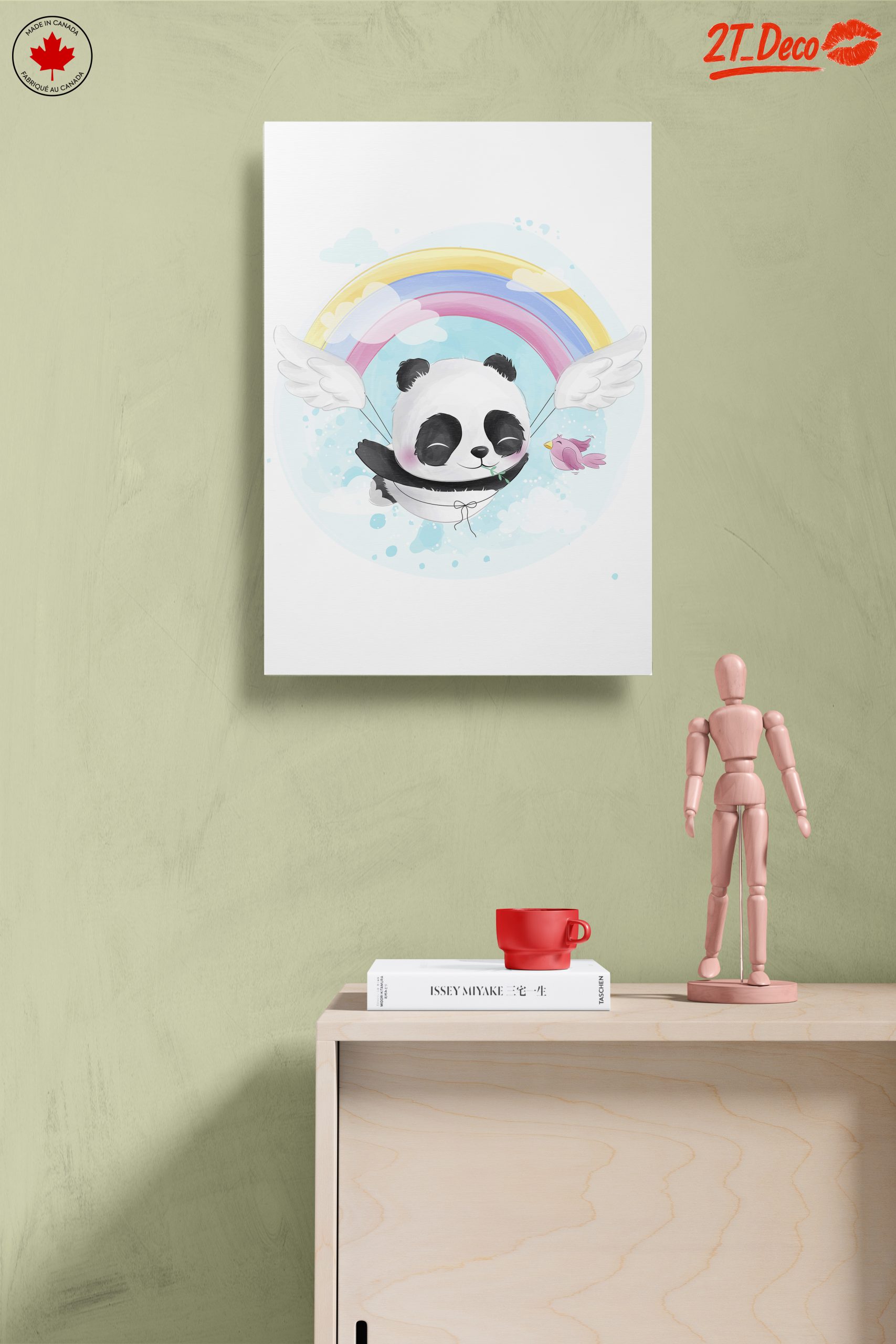 Cute Panda with Rainbow and Wings - Image 14