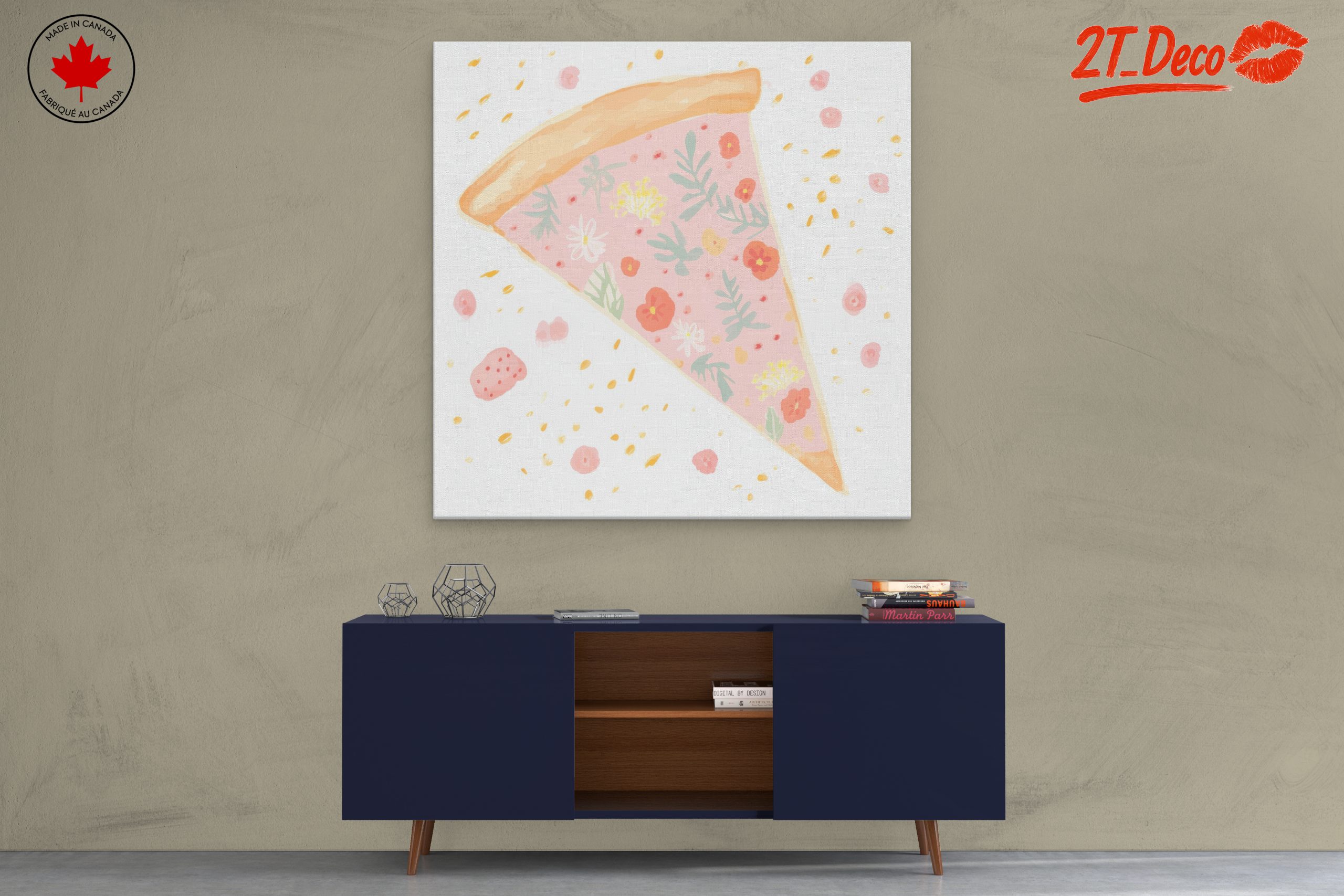 Floral Pizza Slice Artwork - Image 3