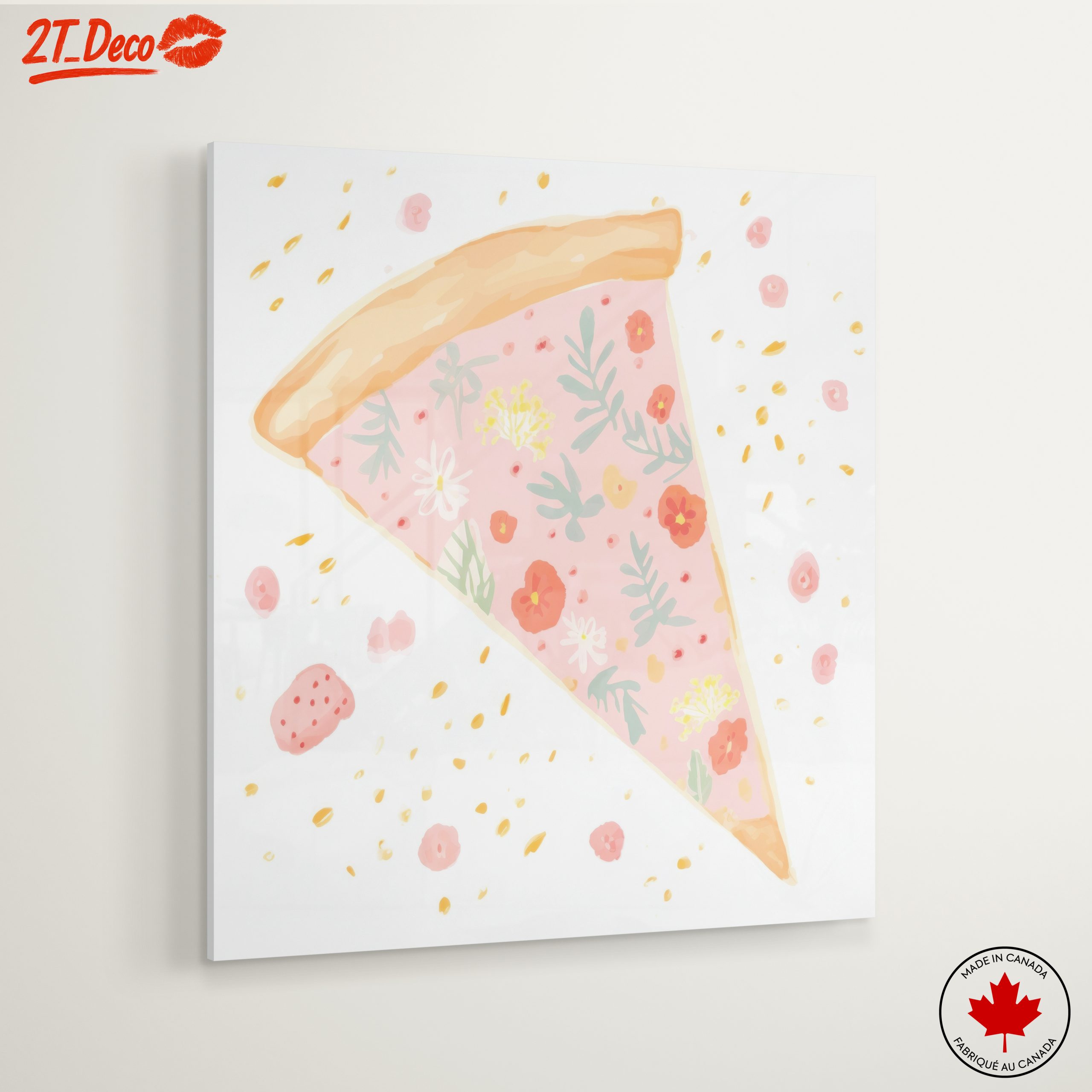 Floral Pizza Slice Artwork - Image 6