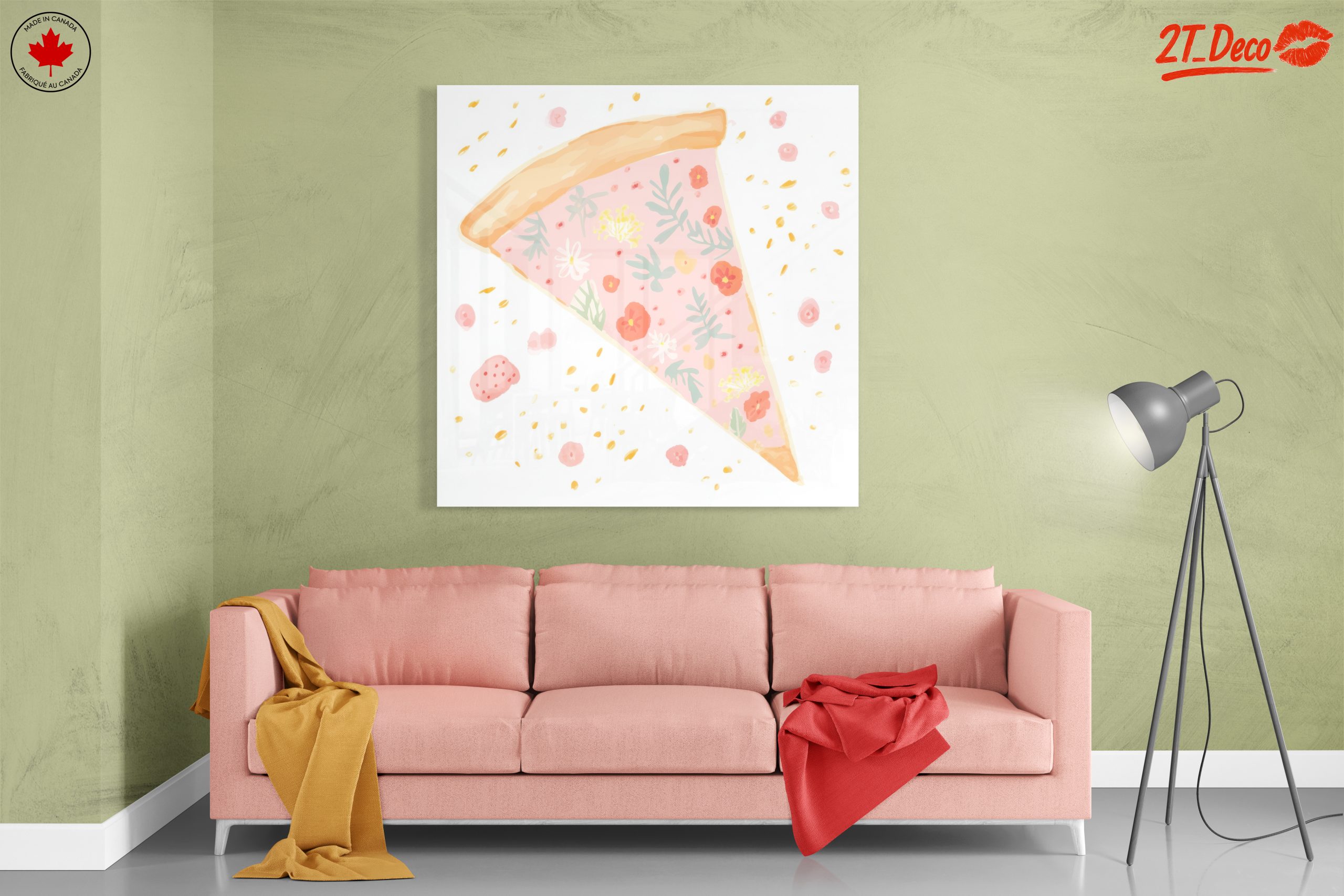 Floral Pizza Slice Artwork - Image 7